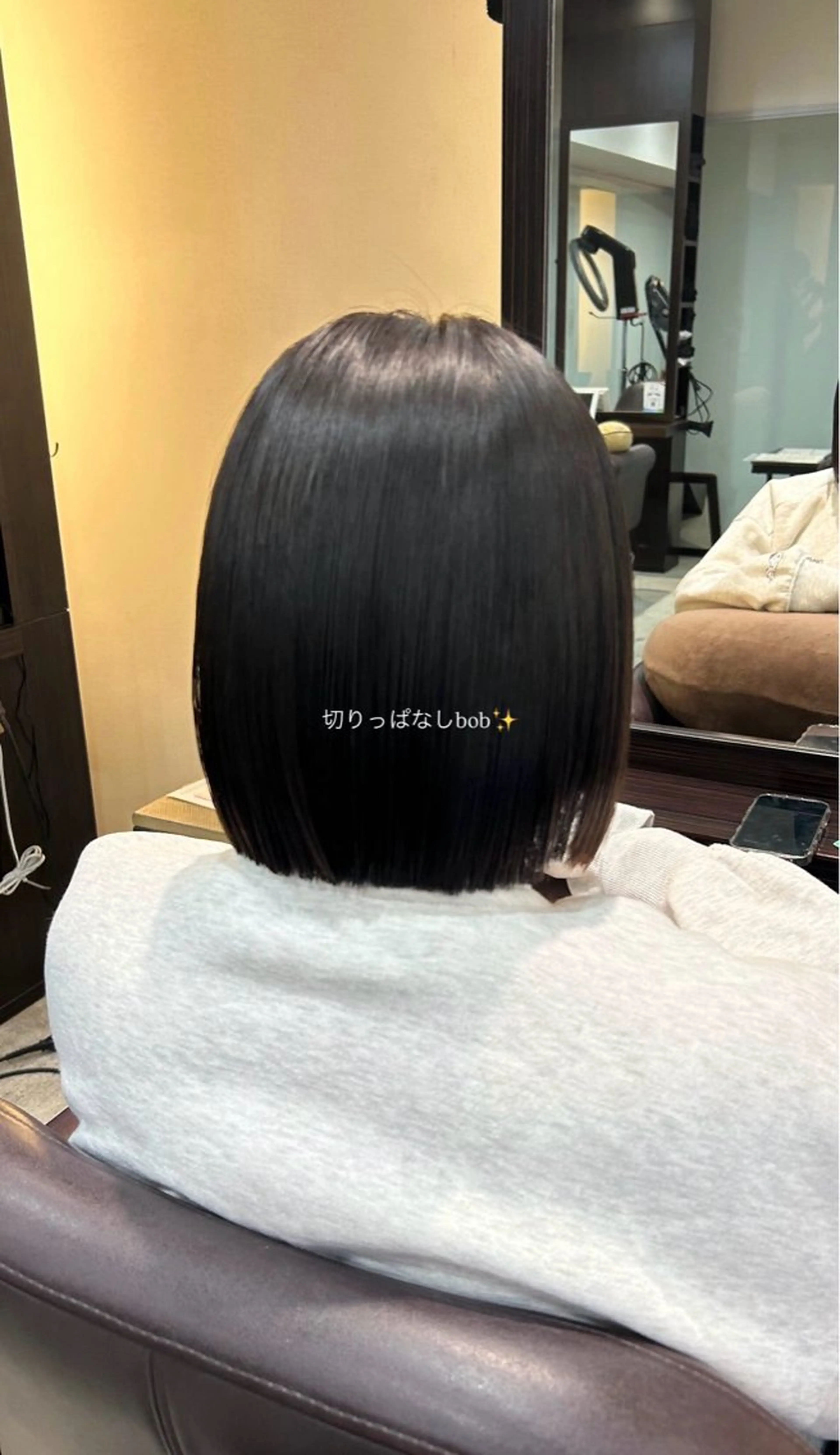 ショート 切りっぱなしボブ ボブ カット トリートメント 坂本奈都美 🎀のヘアスタイル