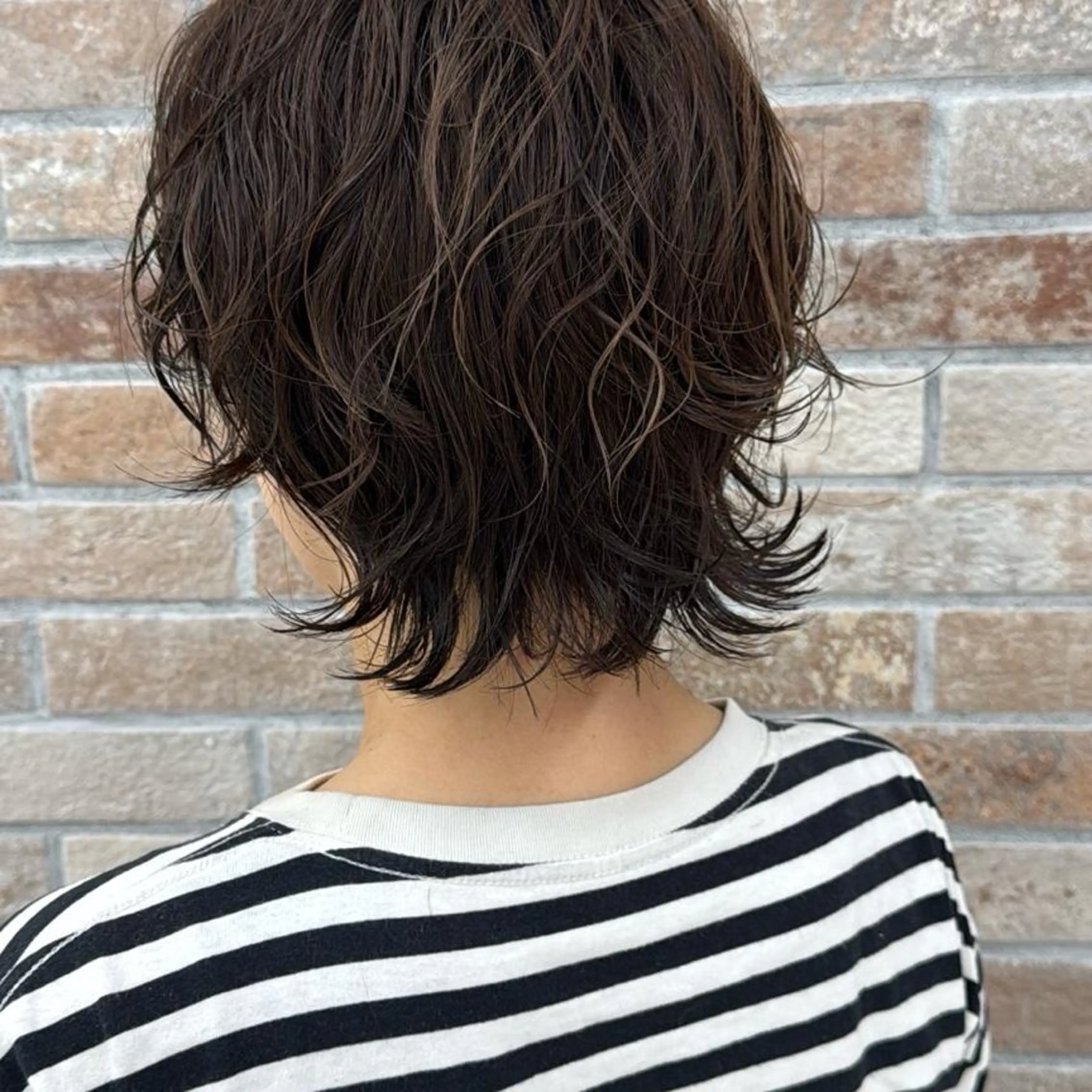 ショート パーマ 湯浅 了一のヘアスタイル