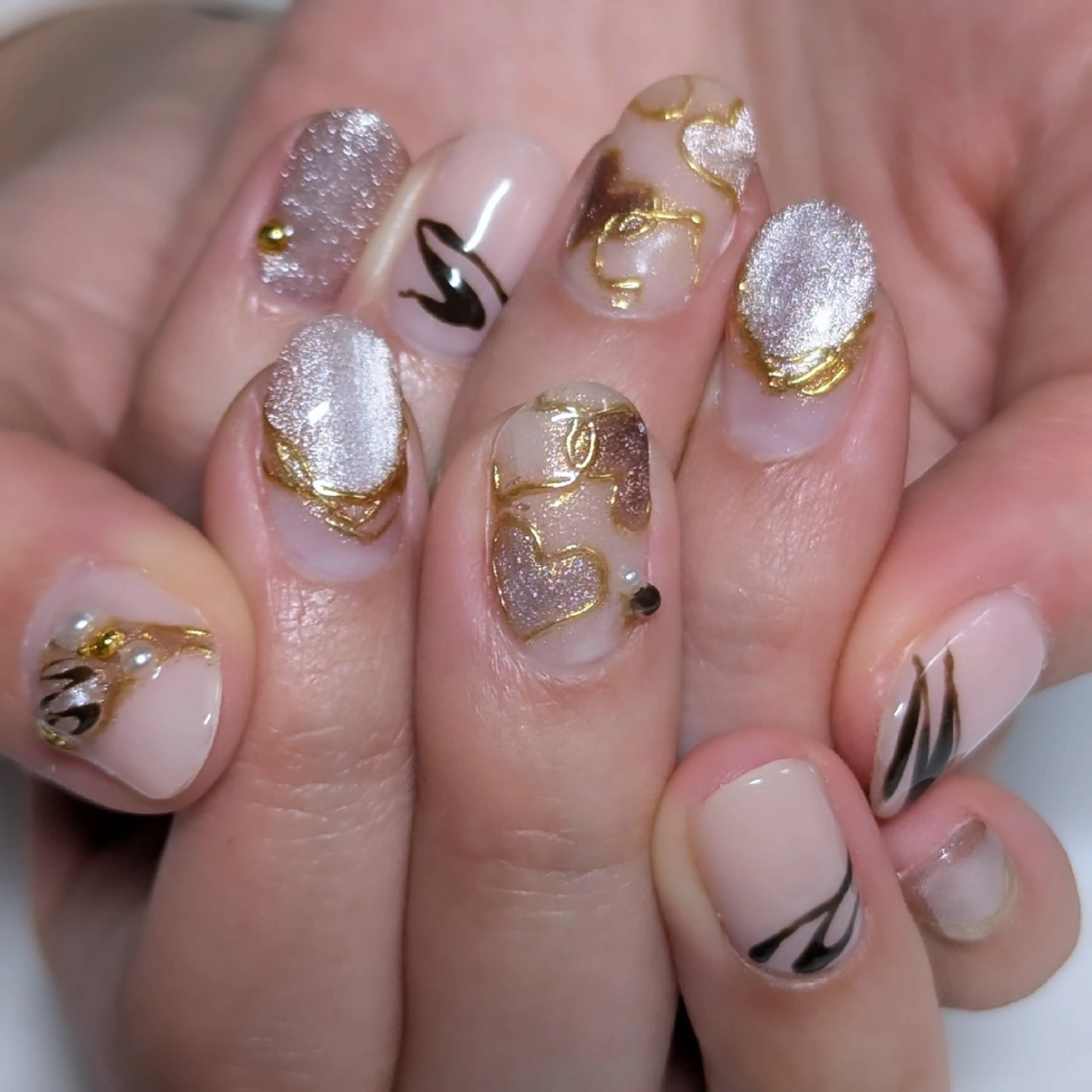 ネイル 長さ出し ハンドネイル ☆ KANON☆のネイルデザイン