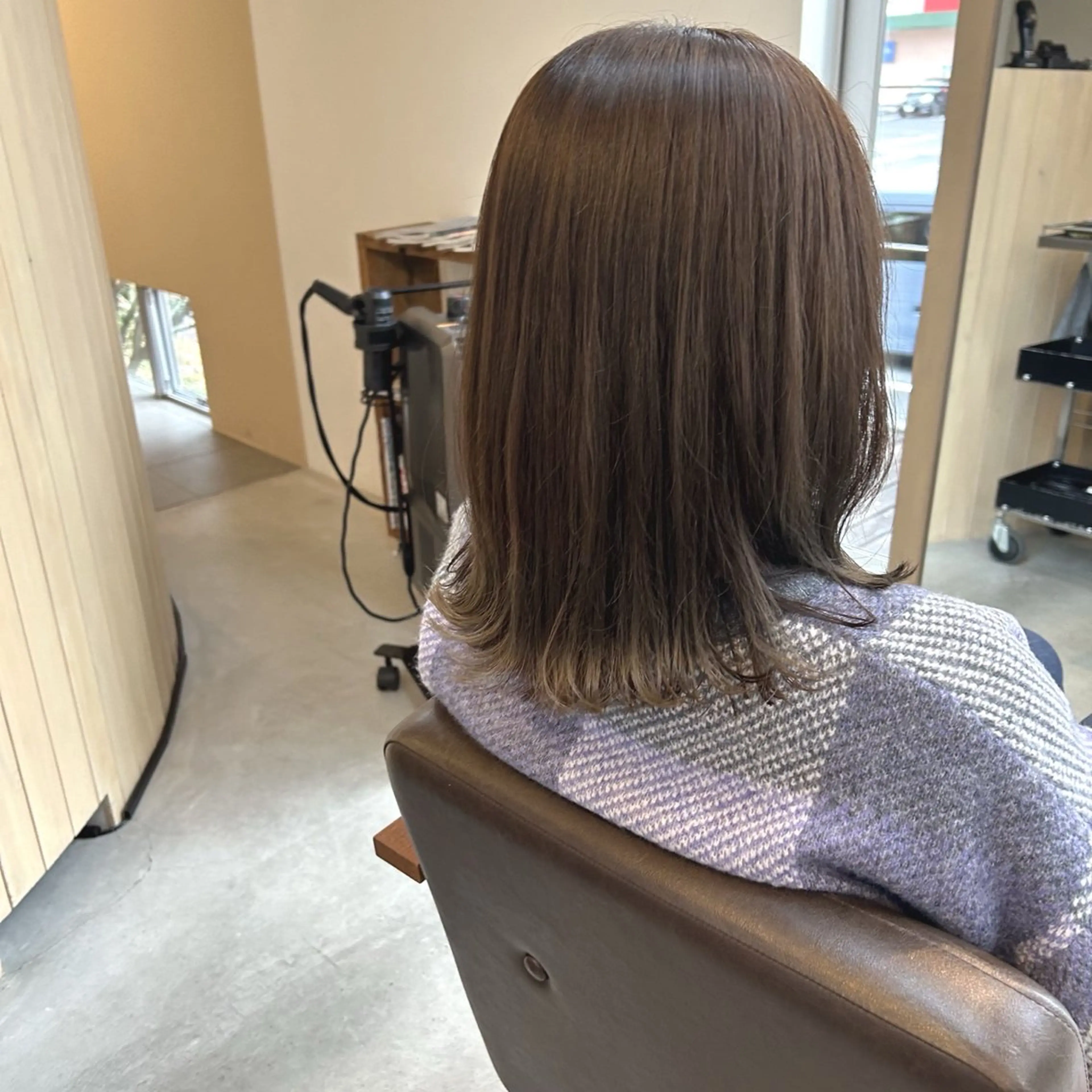 ミディアム ヘアカラー 綿貫 美雪のヘアスタイル