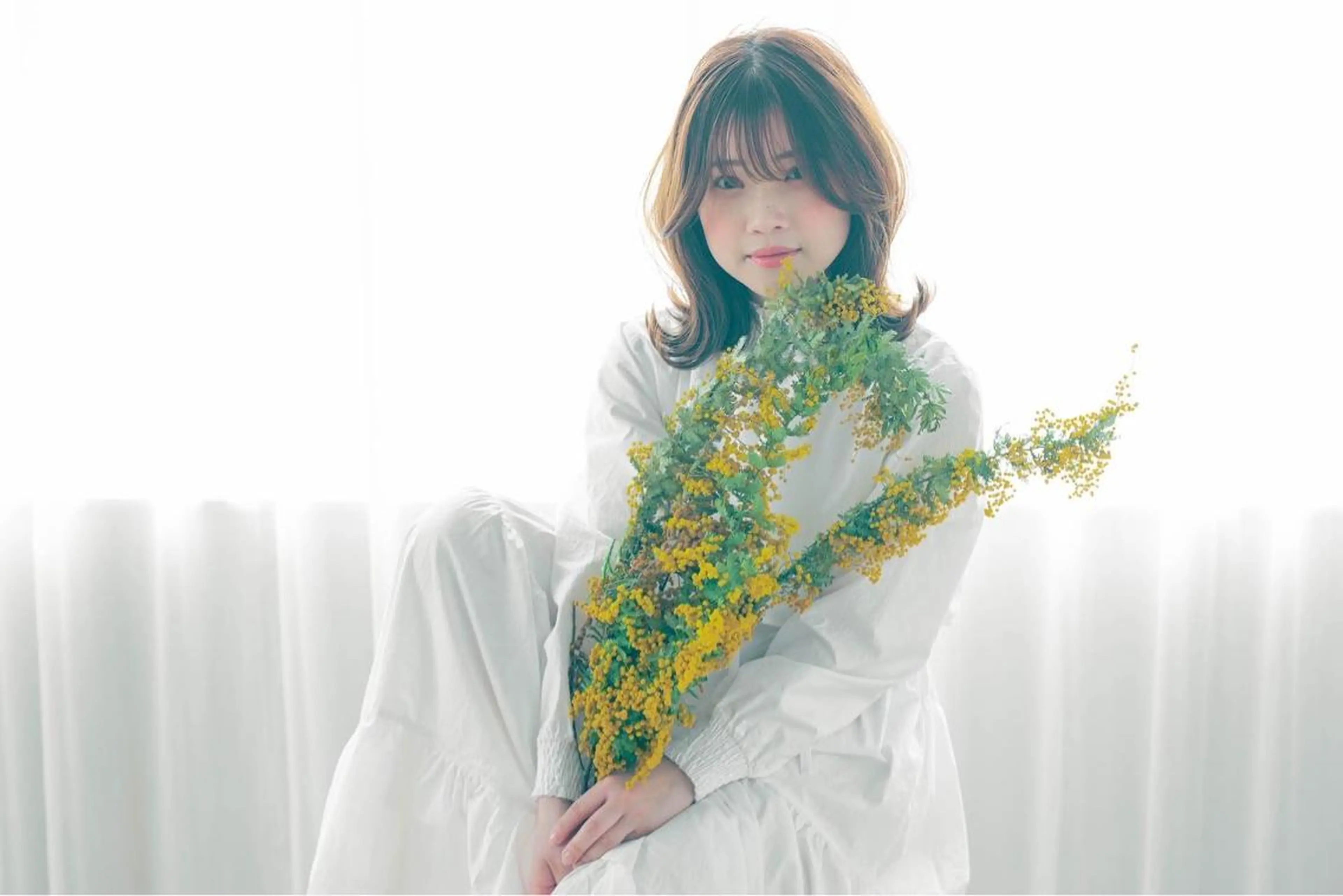 セミロング カラー くびれヘア 韓国風ヘア レイヤーカット フリーランス【Chill-hus】所属・小野 和摩のヘアスタイル