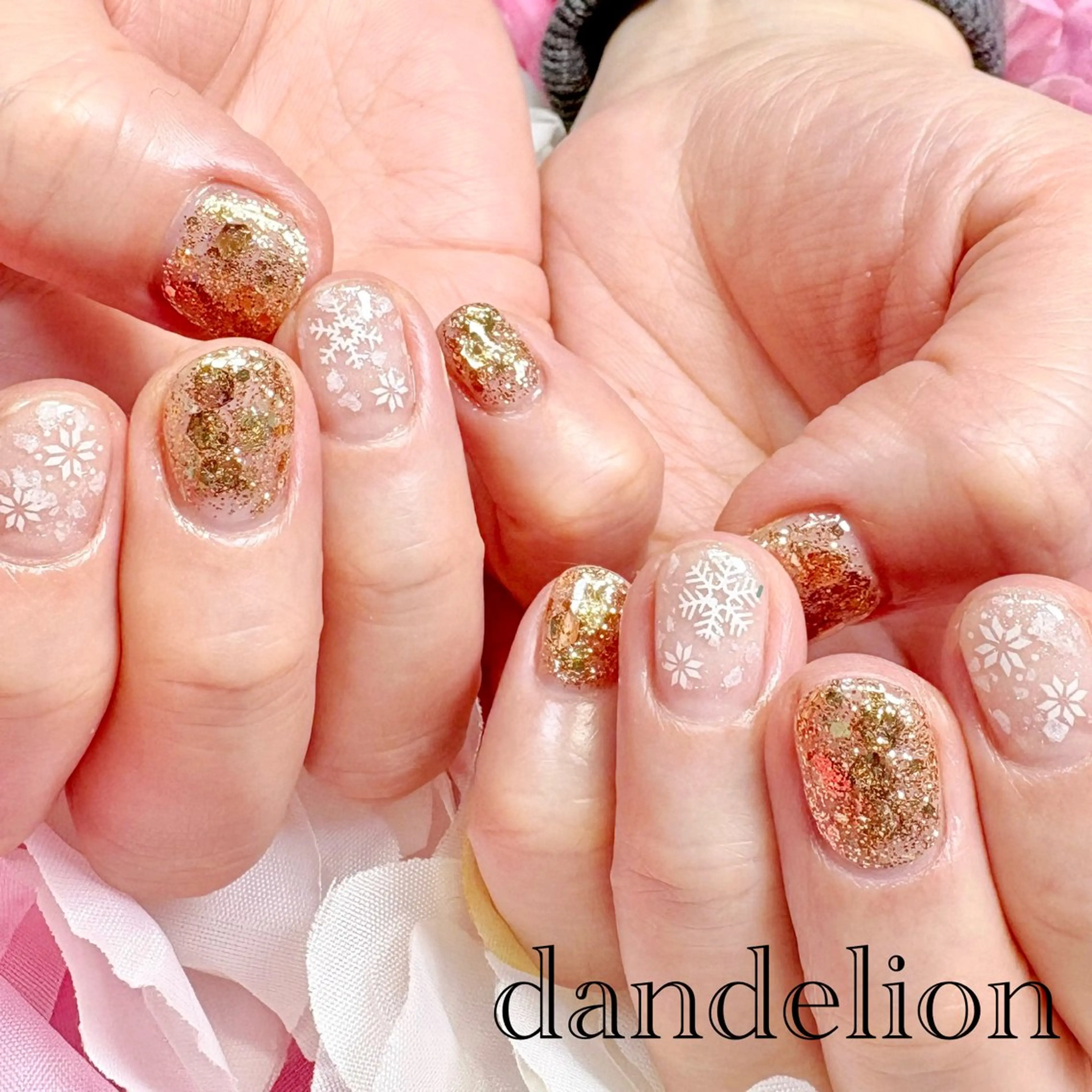 ネイル ハンドネイル ハンドケア dandelion ダンデライオンのネイルデザイン