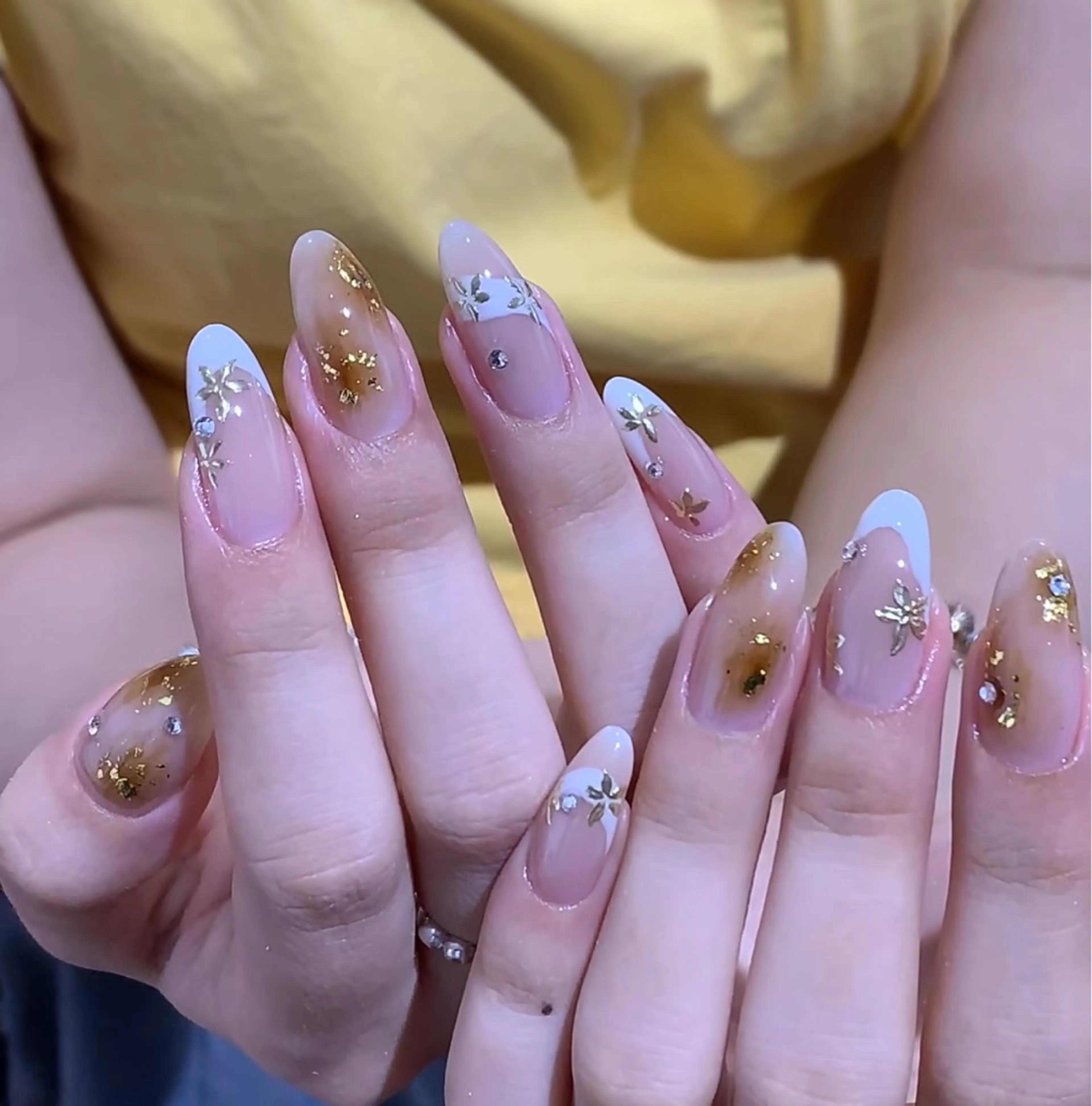 ネイル フットネイル フレンチネイル グラデーション ハート 韓国ネイル ハンドネイル Lynn_ Nailのネイルデザイン
