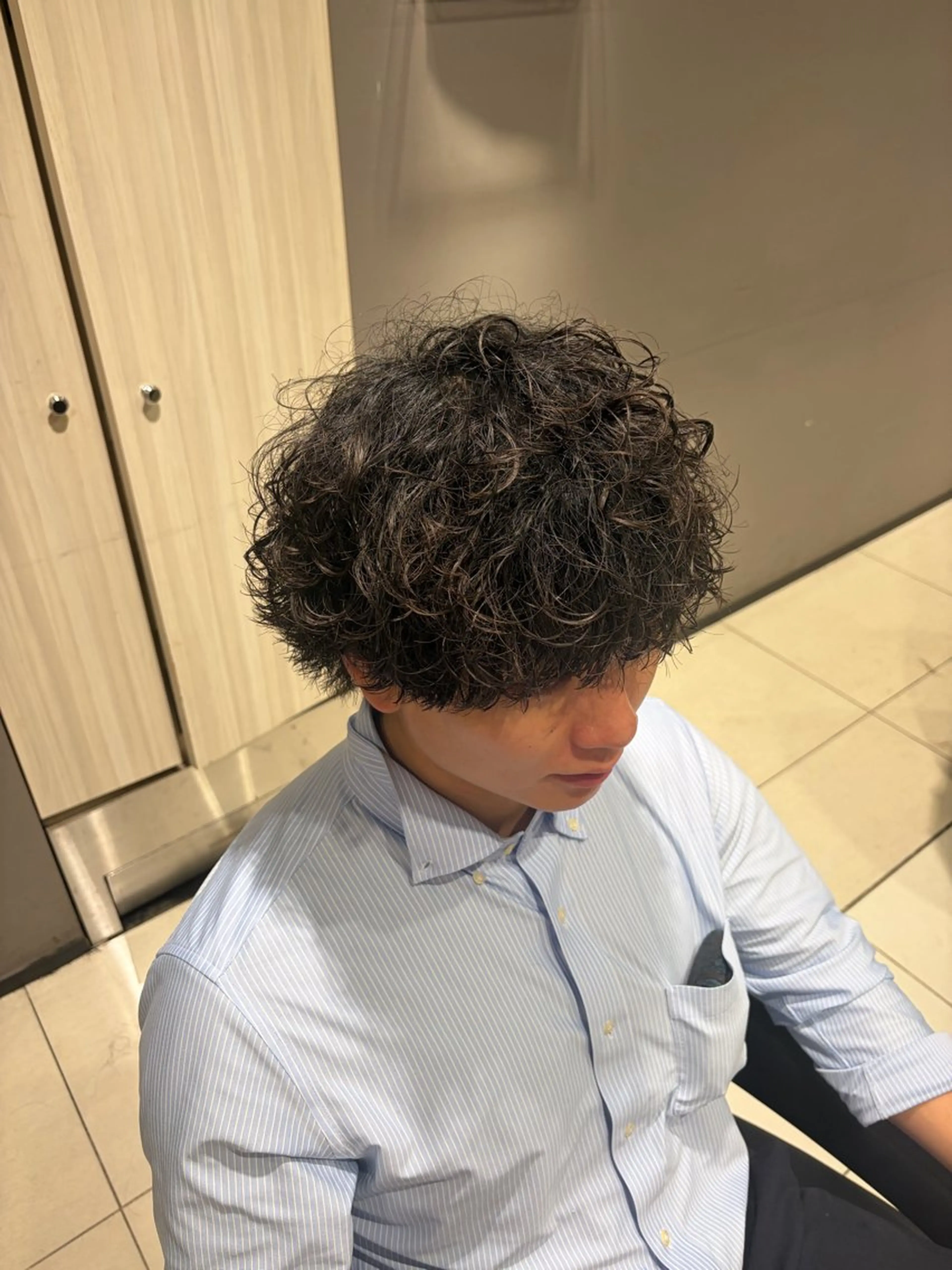 パーマ メンズ 波巻きパーマ 関内/メンズパーマ/ 男性専門/菊池蒼大のヘアスタイル