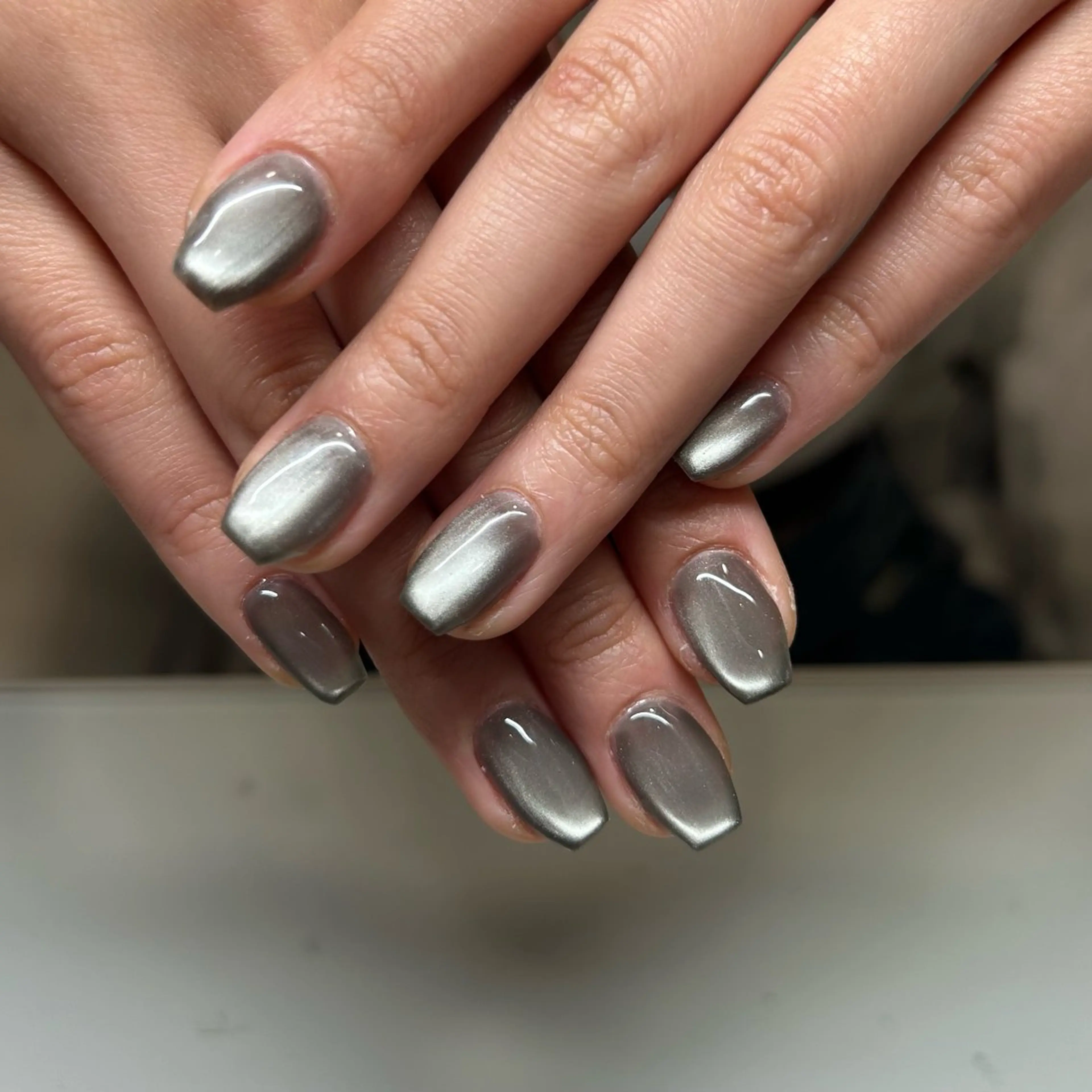 ネイル 氷ネイル・うるうるネイル マグネットネイル cutill 城南店 ヒナのネイルデザイン