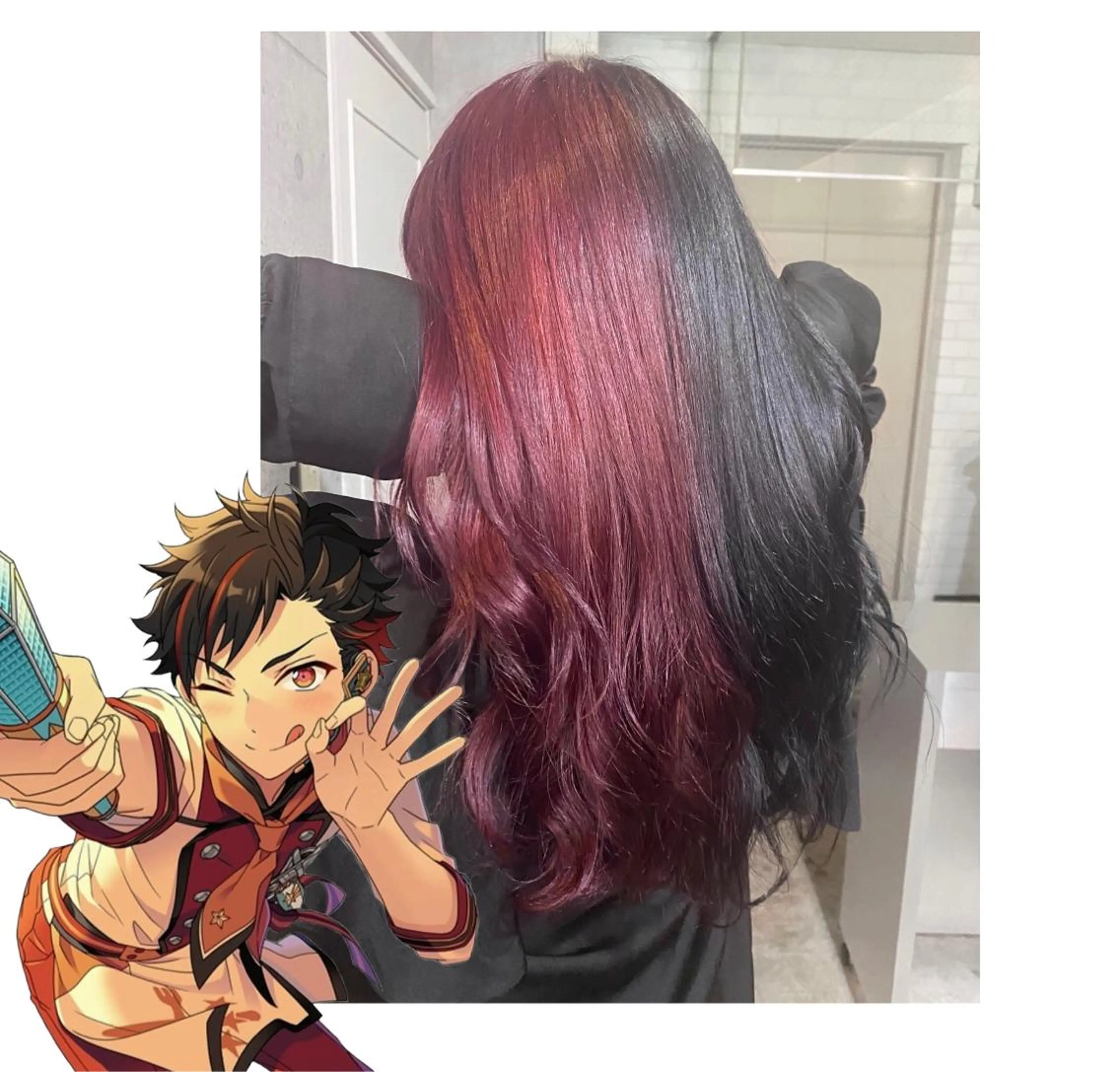 ロング カラー ヘアカラー GARU-ガル-所属・TSUNO🦖 派手髪/オタク美容師のヘアスタイル