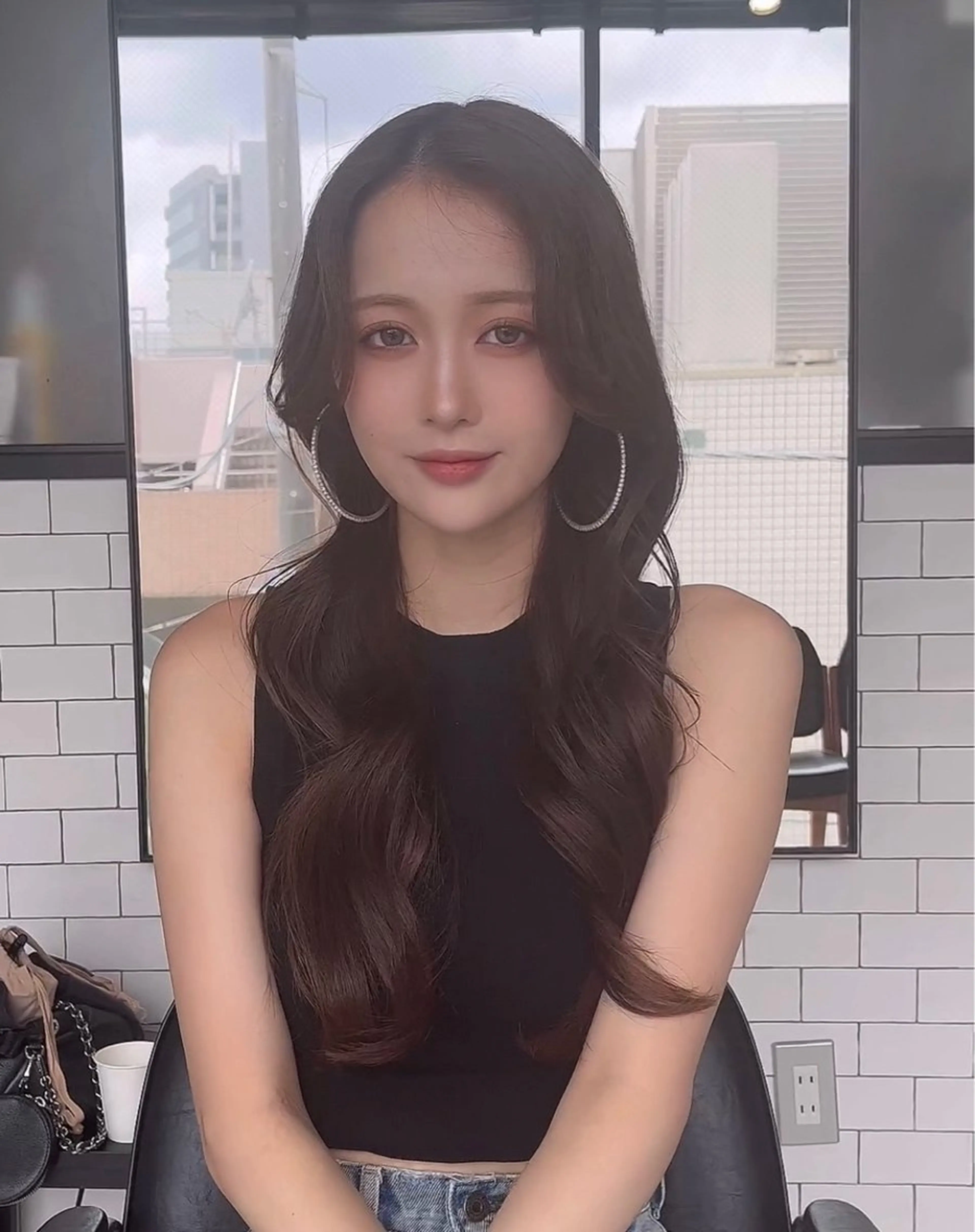 ロング カラー カット ヘアカラー トリートメント 🌫️大人韓国ヘア 🌫️naoyaのヘアスタイル