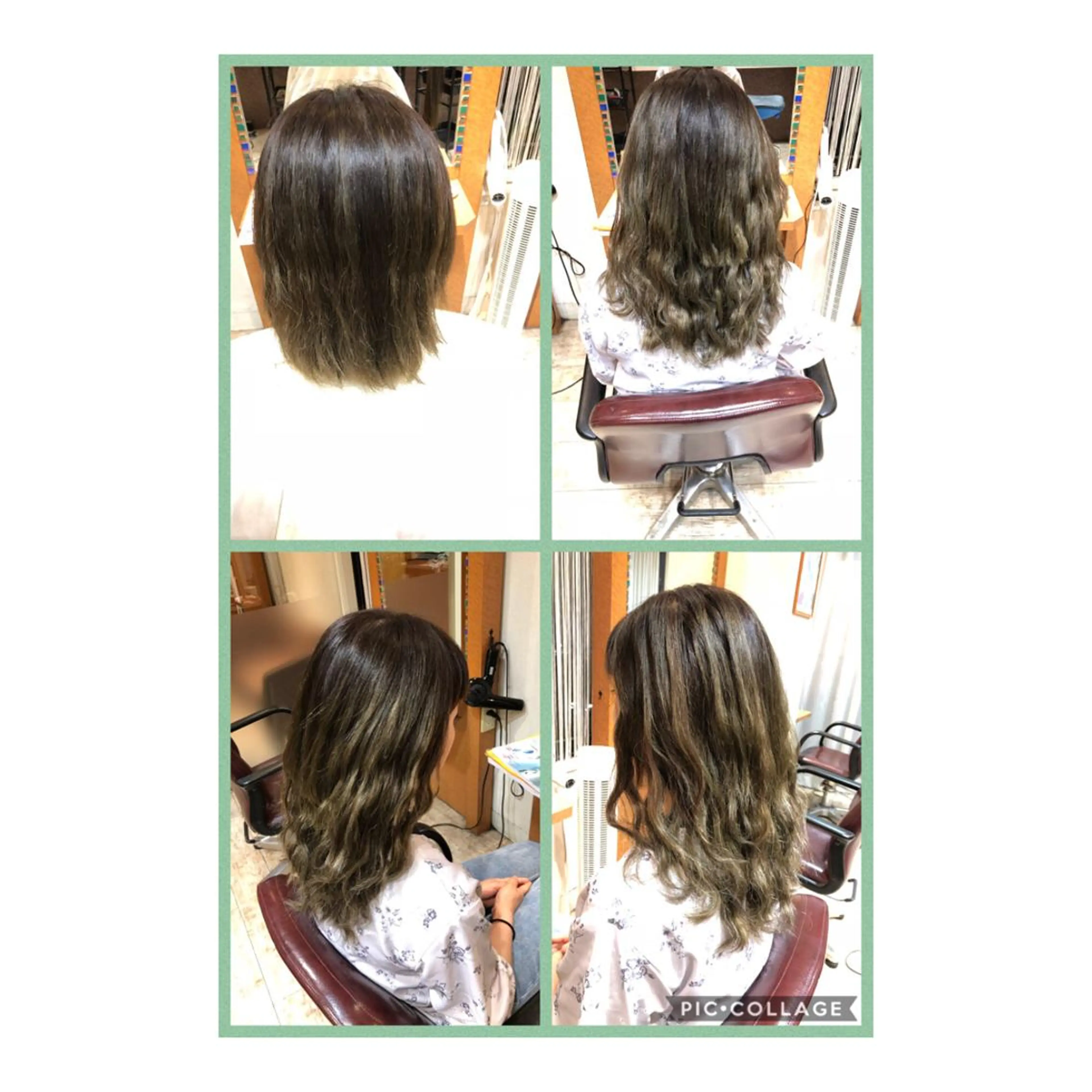 セミロング ムルギョル巻き 100%髪質改善特化 TRUNSのヘアスタイル