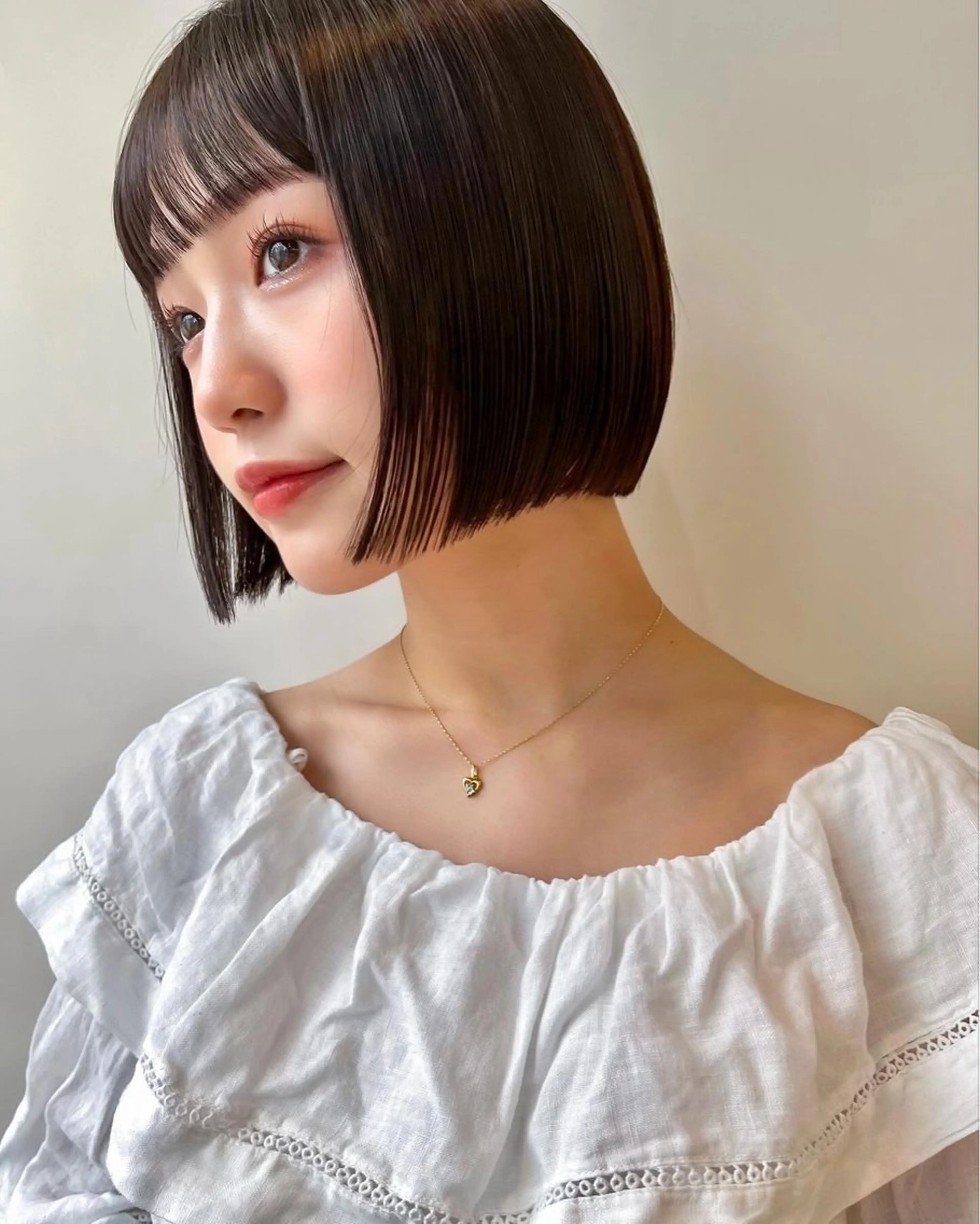 ミディアム カラー 🌱小顔ヘア/ボブ ミディアム/双葉🌱のヘアスタイル