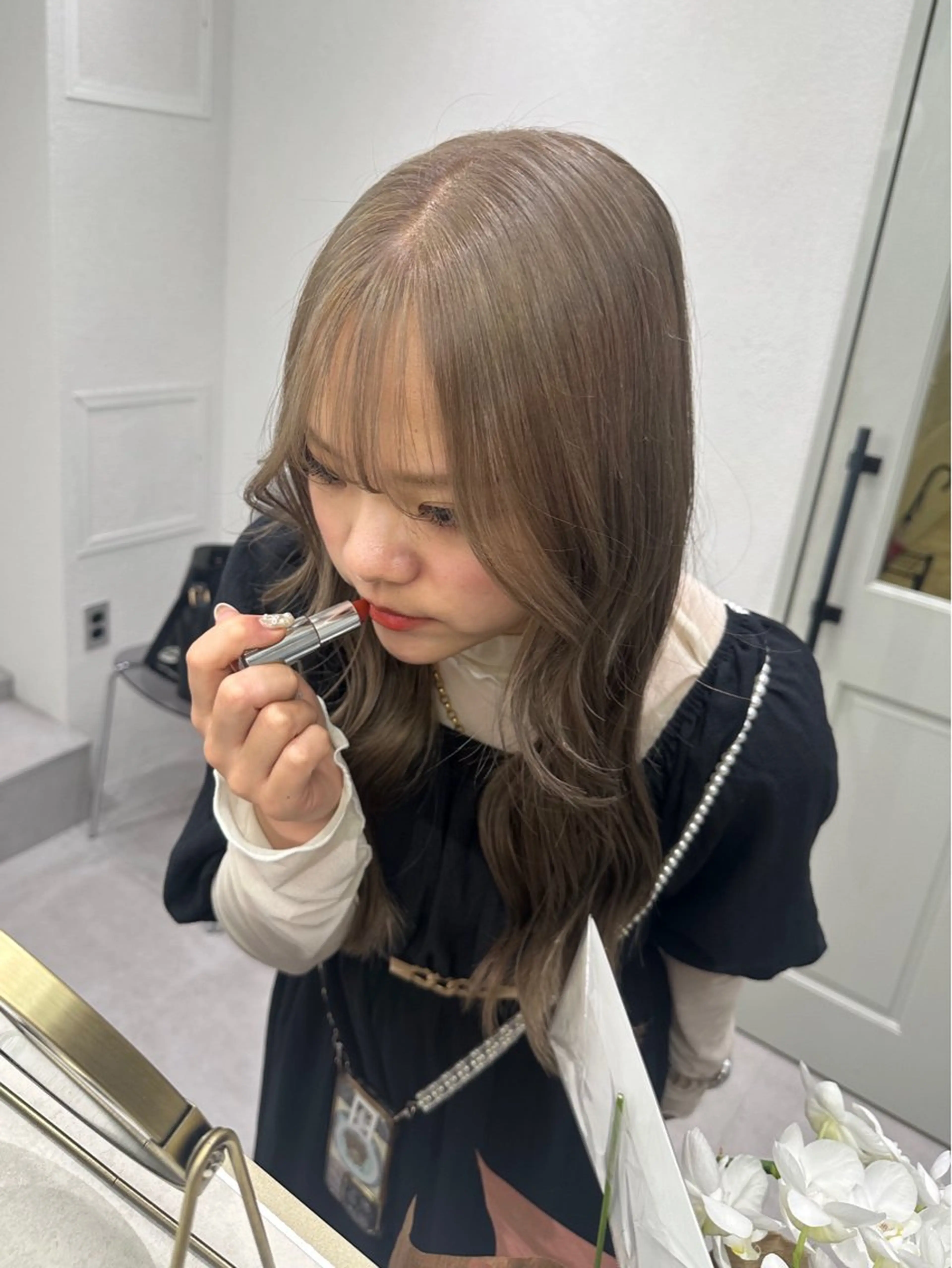 ロング カラー カット ヘアカラー トリートメント 🪞個室サロン/韓国 艶髪/keito🪞のヘアスタイル