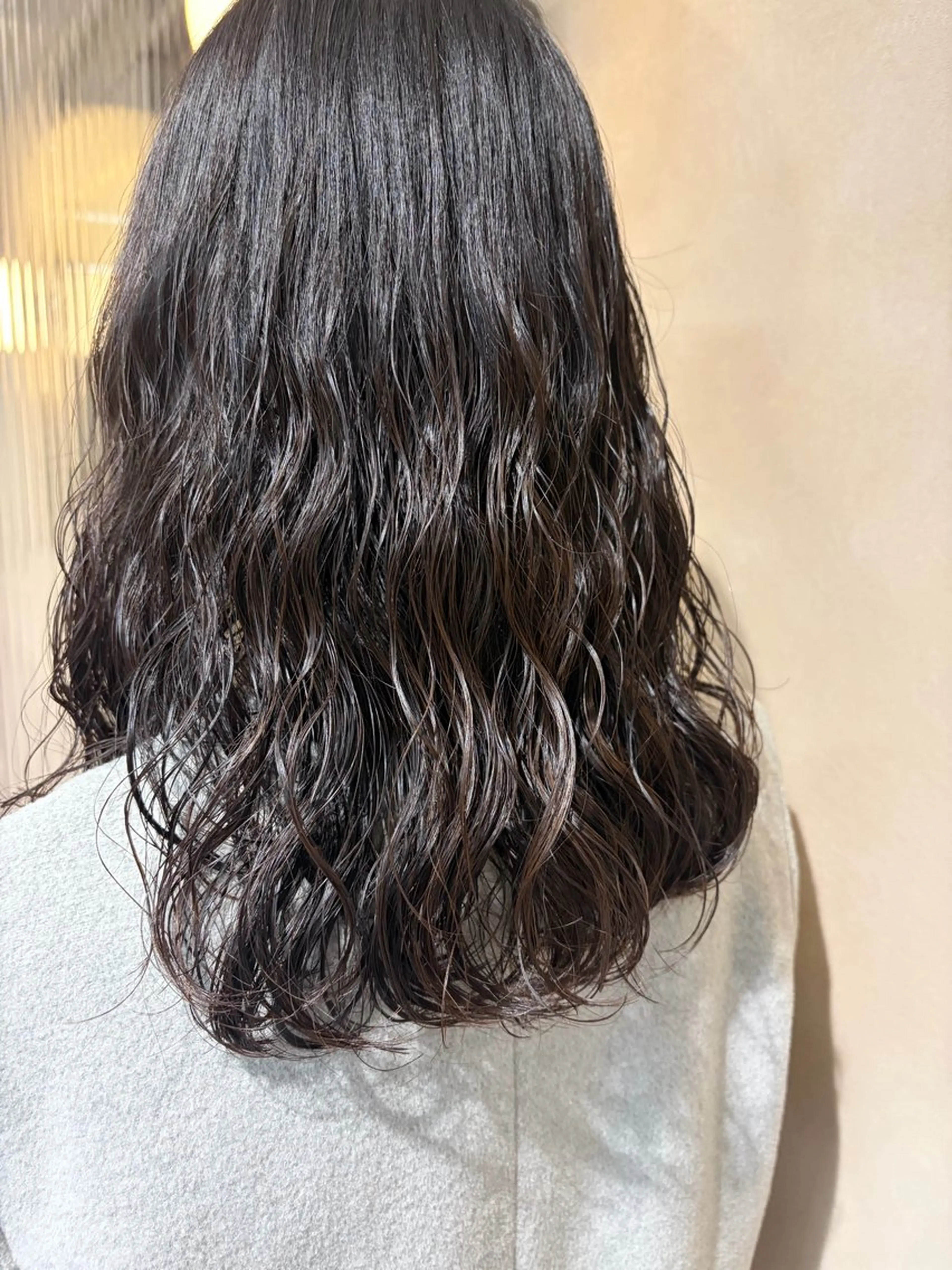 セミロング パーマ カット パーマ トリートメント 黒坂 唯奈 /パーマとボブ特化のヘアスタイル