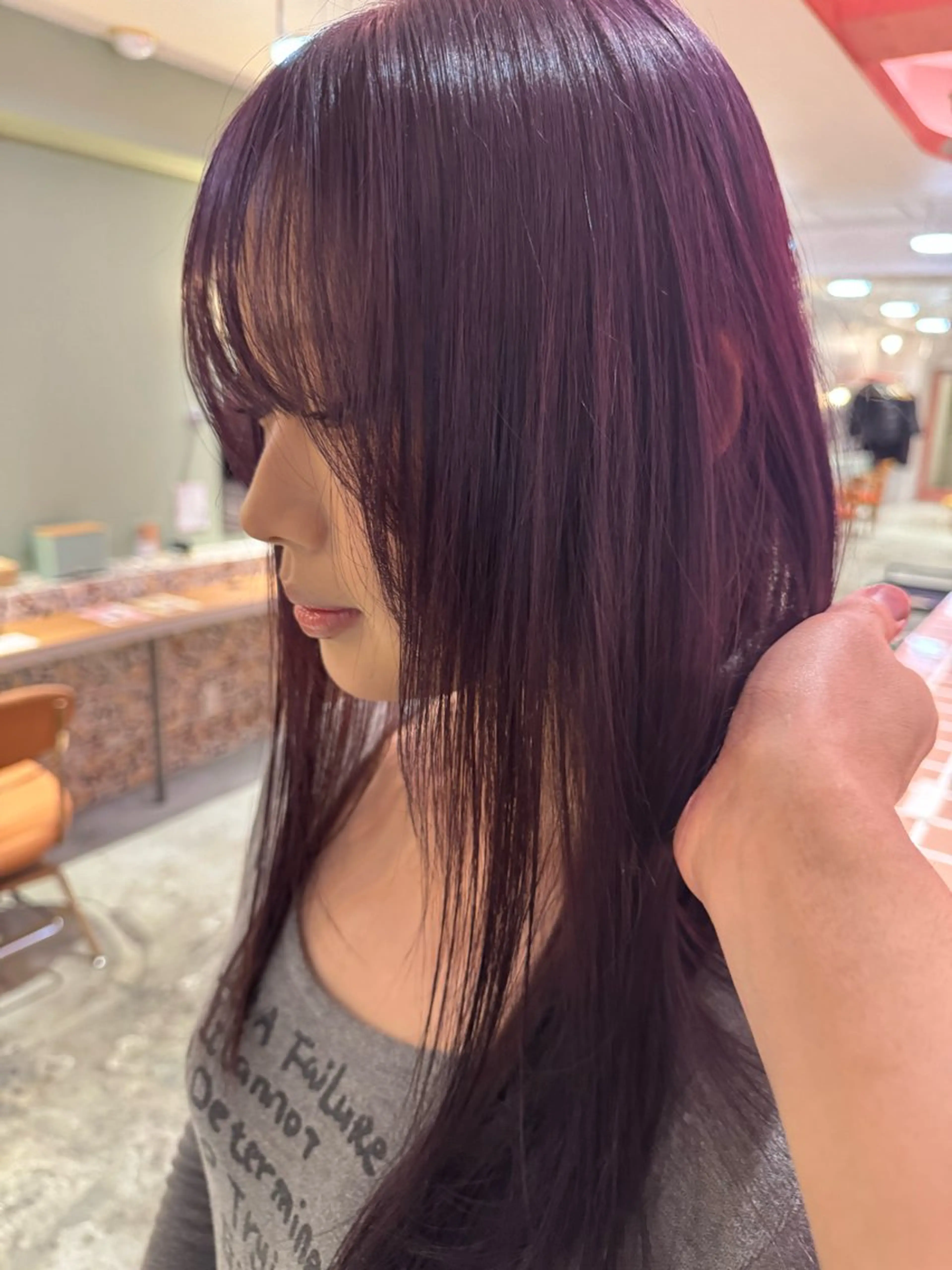 セミロング カラー ヘアカラー ROSTAR セイゴのヘアスタイル