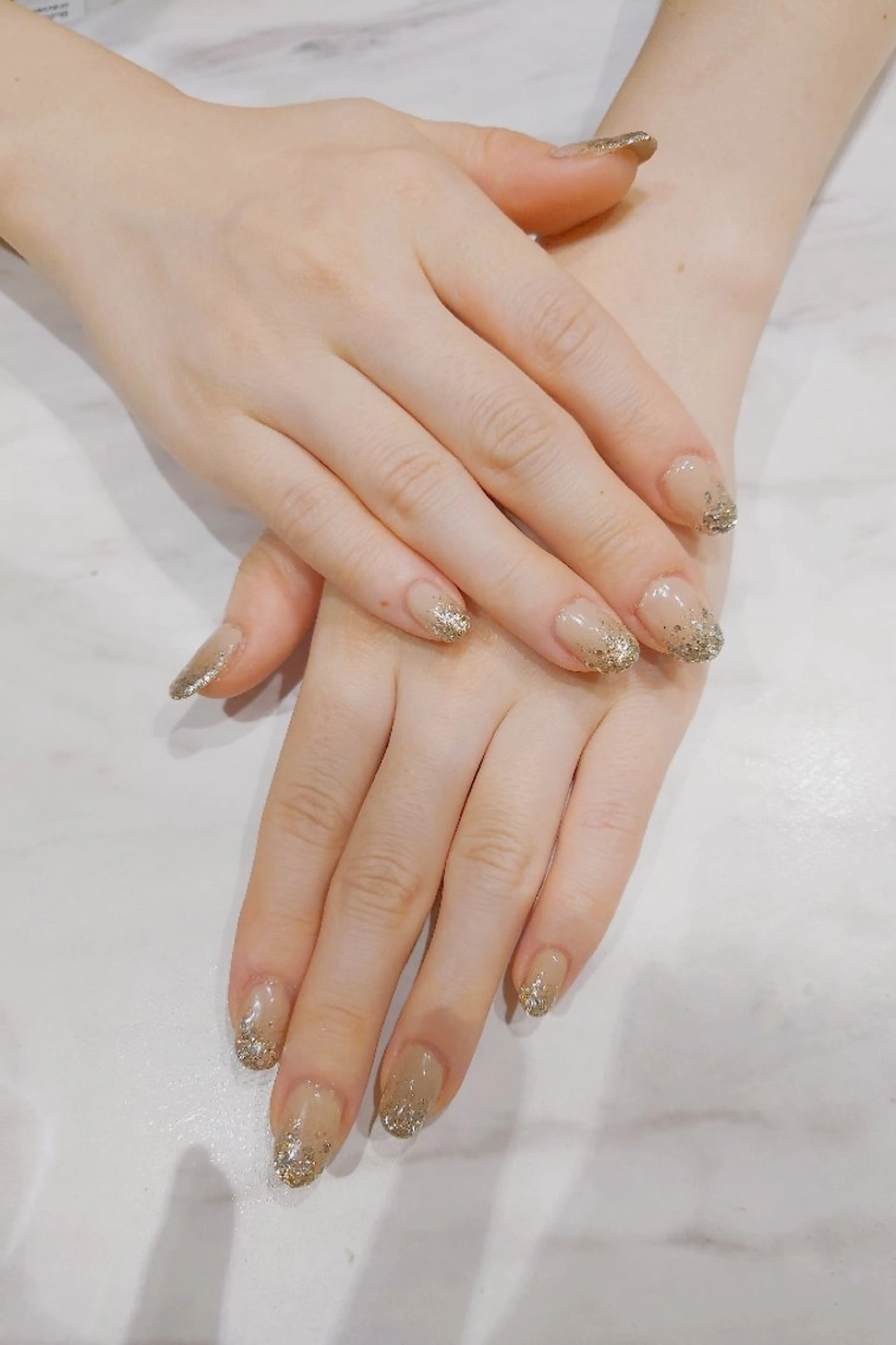 ネイル ラメ(グリッター) ラメグラデーション PLATINUM DOLL yunaのマツエク・マツパデザイン