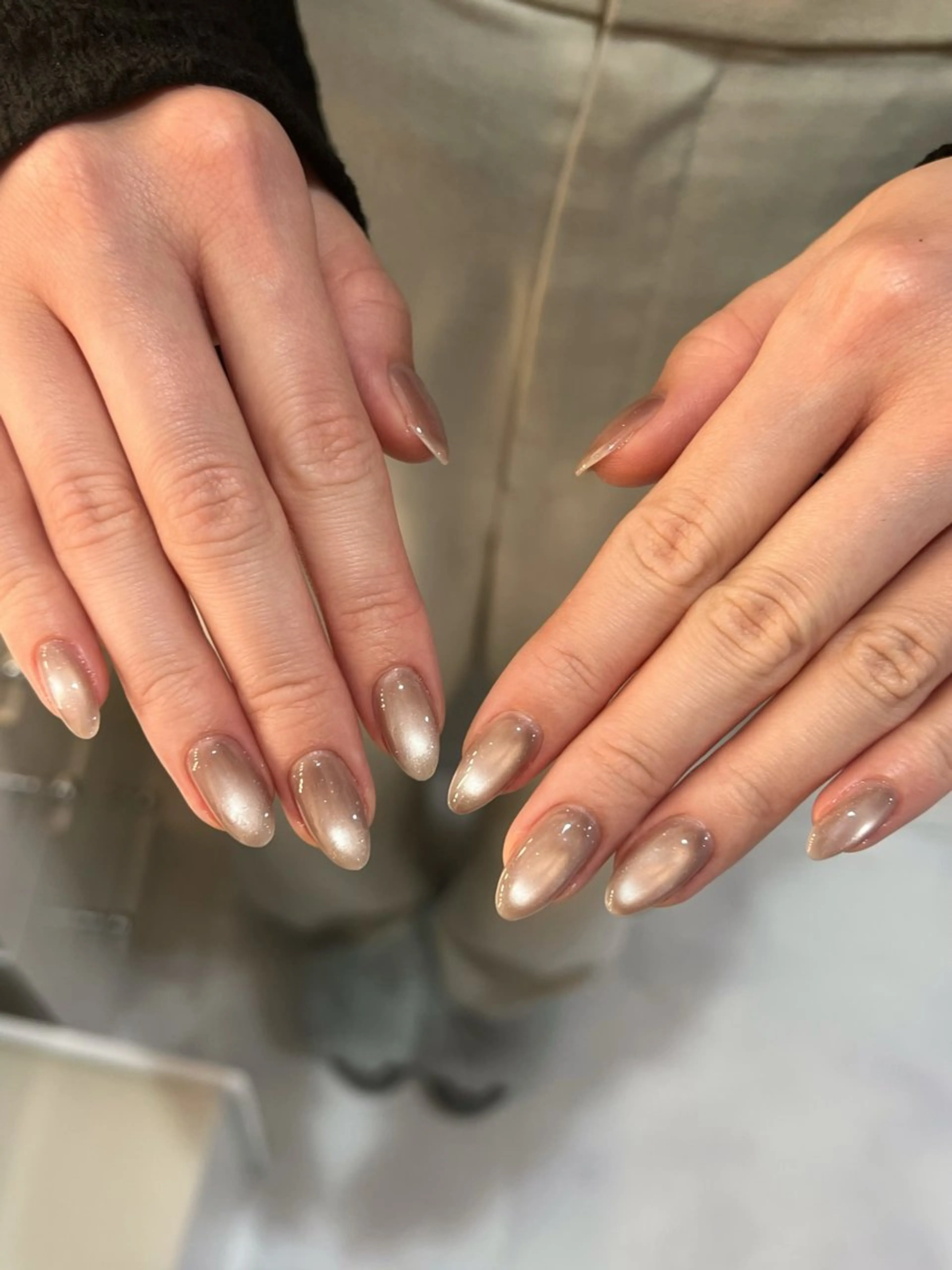 ネイル ラメ(グリッター) マグネットネイル マグネットワンカラー ワンカラーネイル Eto nail juniorのネイルデザイン