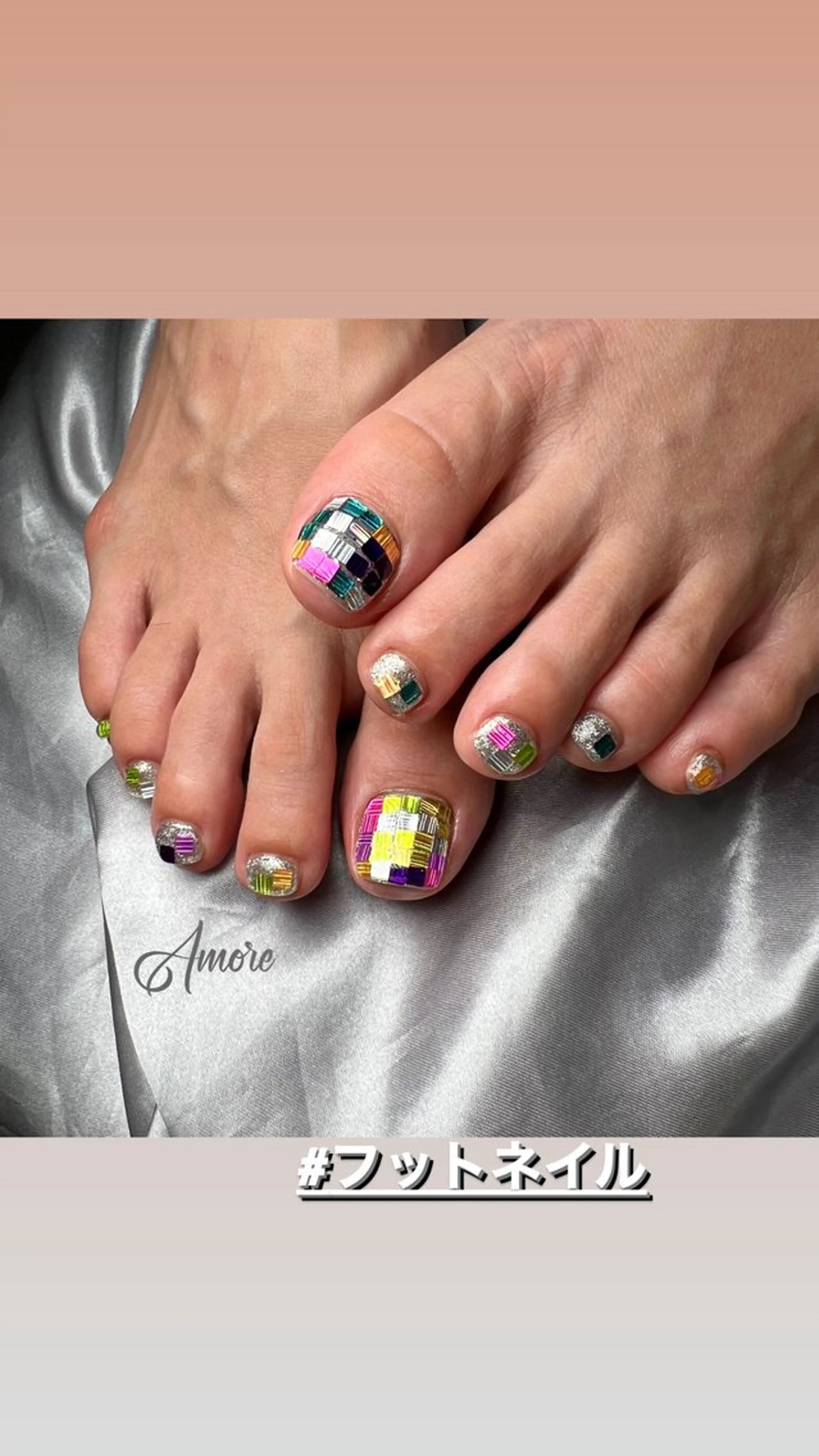 ネイル ジェルネイル 韓国ネイル パラジェル 夏ネイル You kyehwaのネイルデザイン