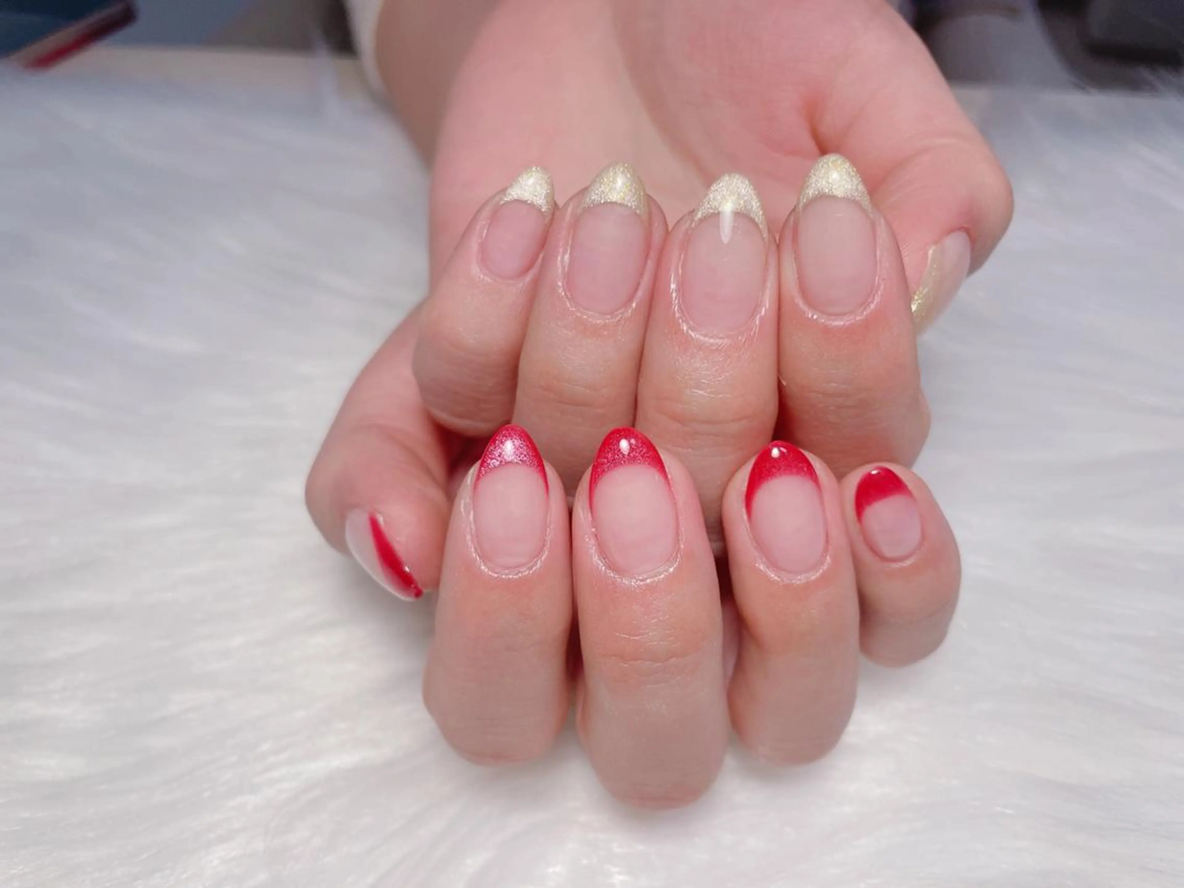 【NEWOPEN価格】🍑ハンド★カラーグラorフレンチ(初回ソフトジェルオフ無料)★ベースカラー1色+1100円の写真