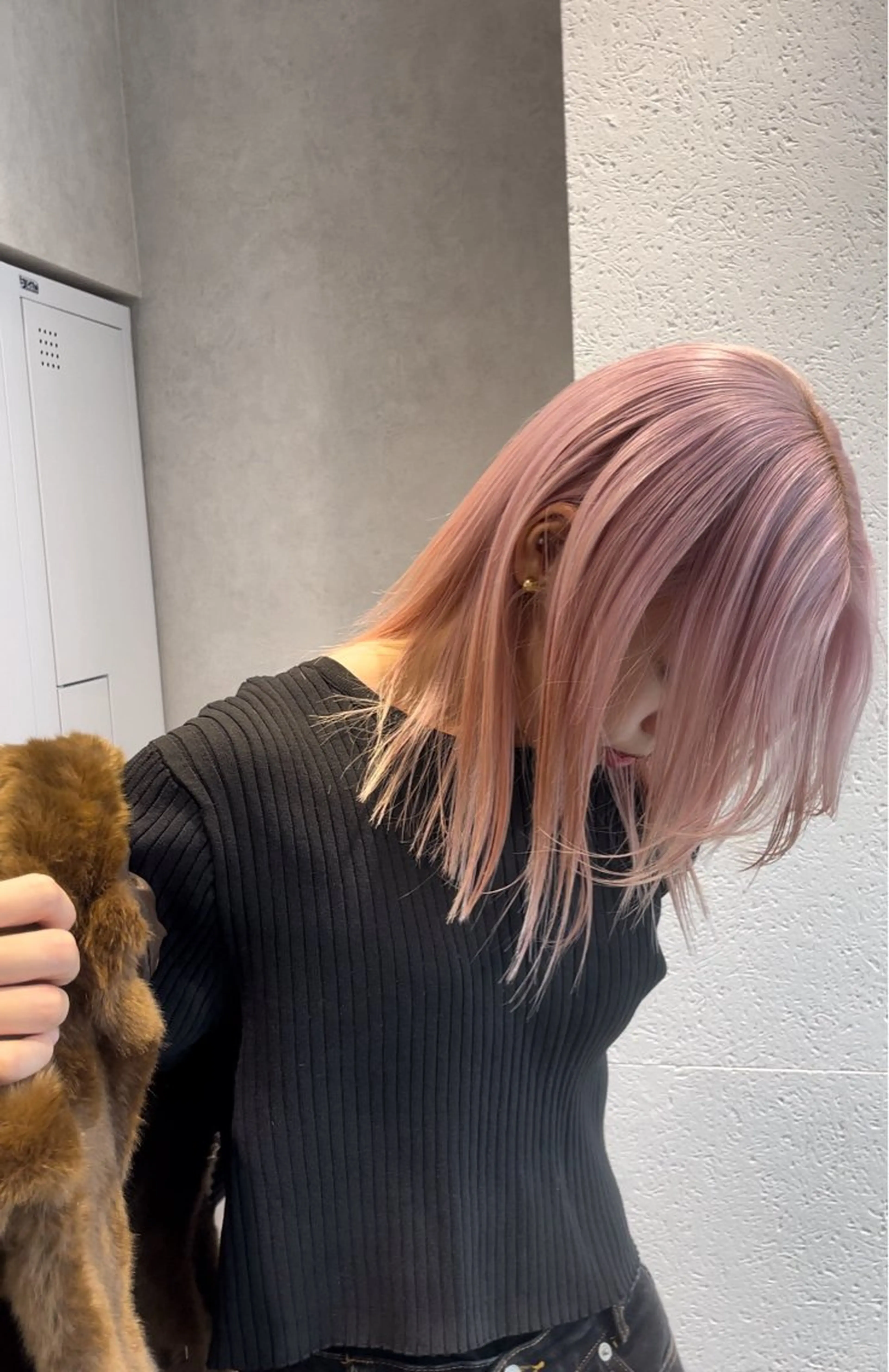 ミディアム カラー 広島:ミルキーカラー tsumaのヘアスタイル