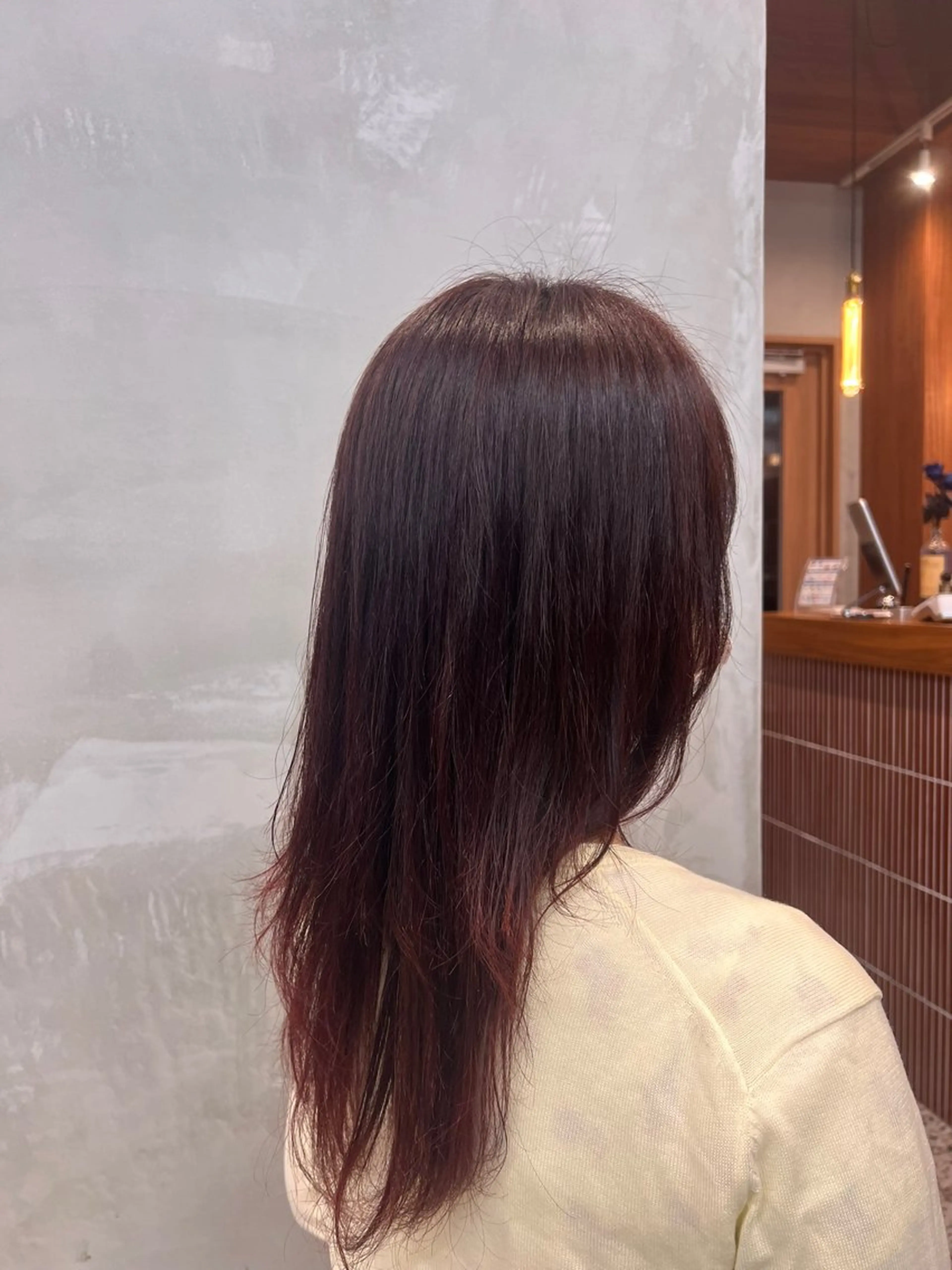 カラー レッドカラー ヘアカラー elima. 池田紗矢香💝のヘアスタイル