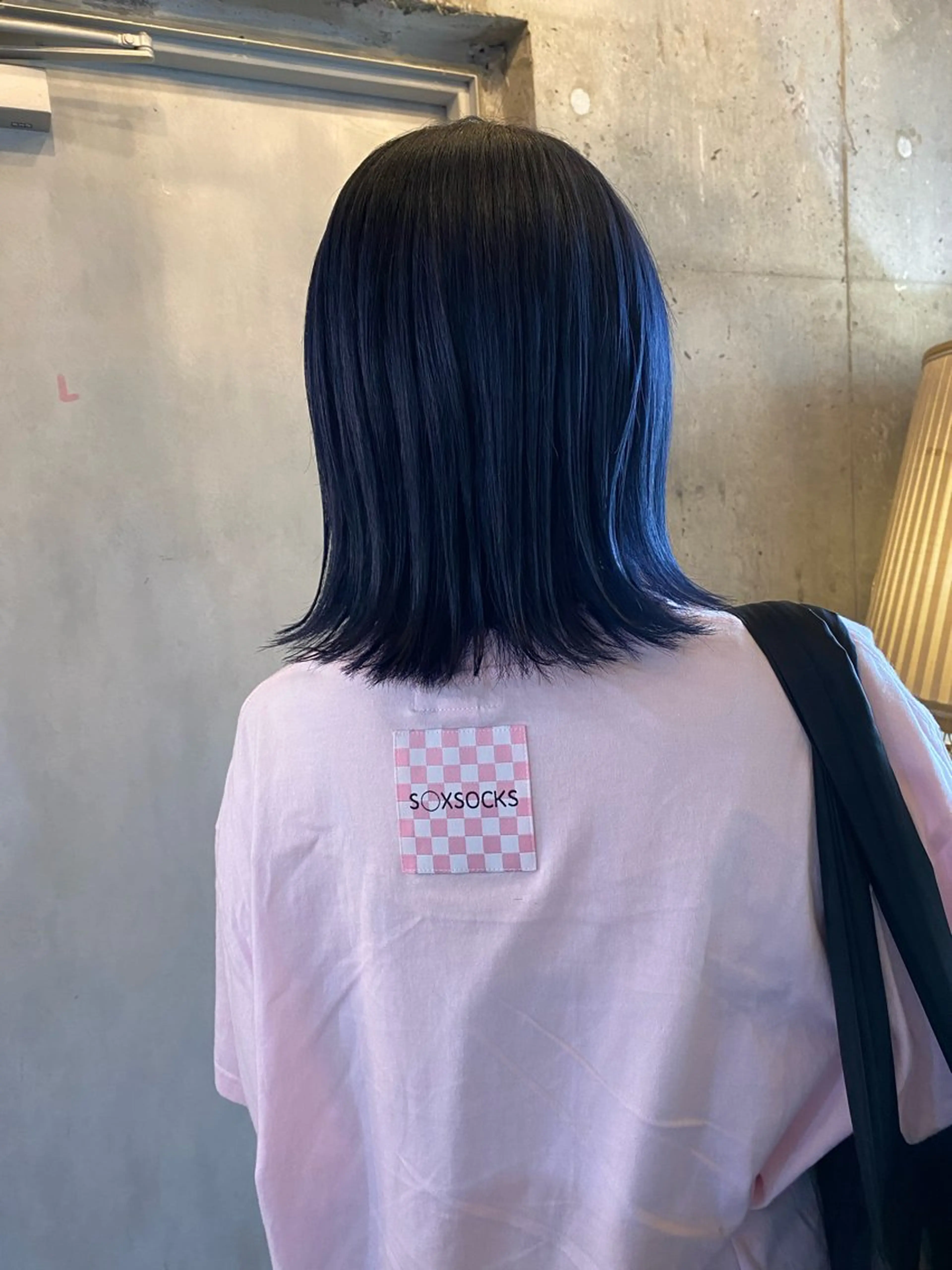 ミディアム カラー ブルーカラー ネイビーカラー ヘアカラー トリートメント KAWAHARA YUKIのヘアスタイル