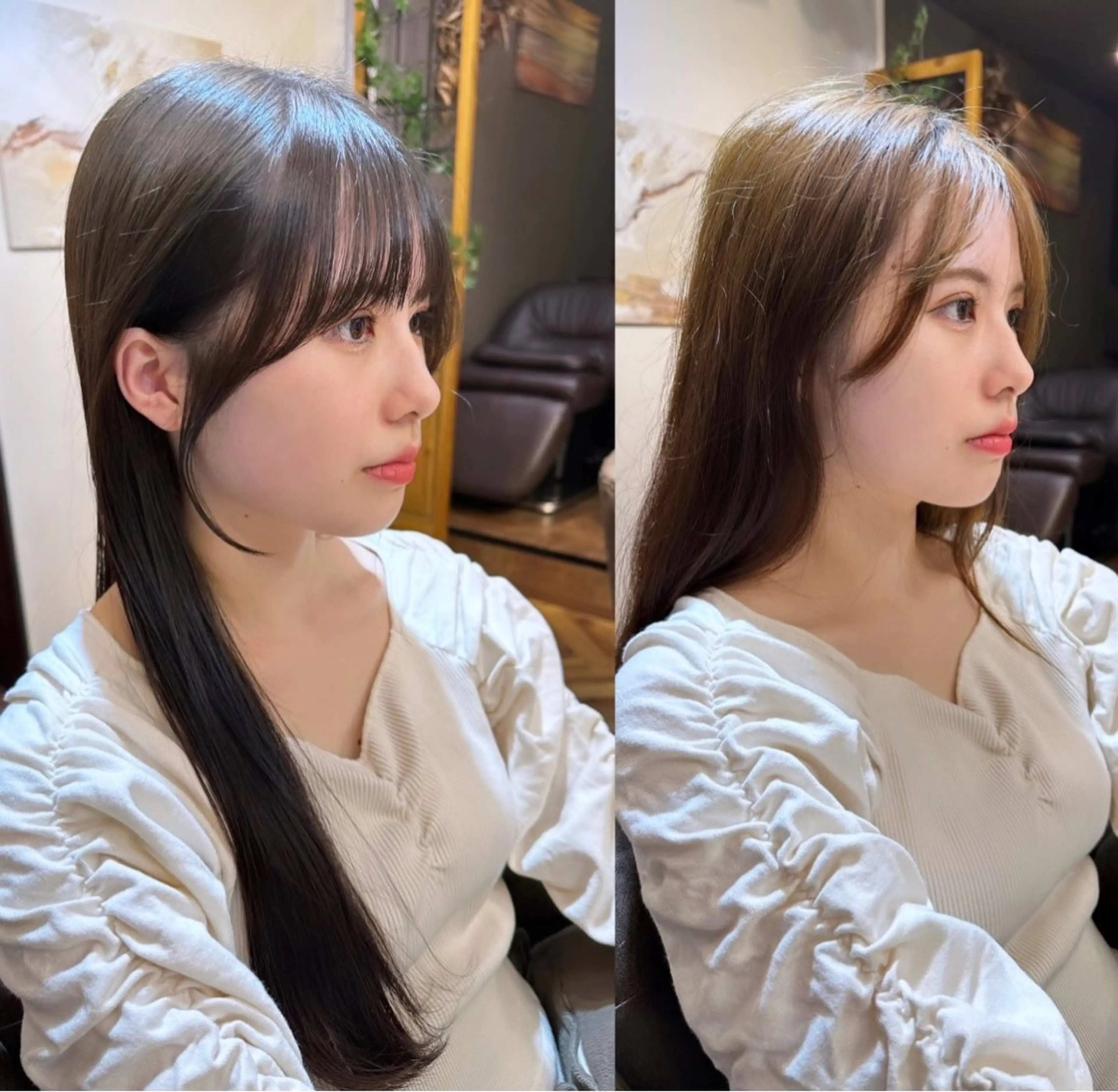 ロング カット ヘアカラー トリートメント 伏田 遼馬のヘアスタイル