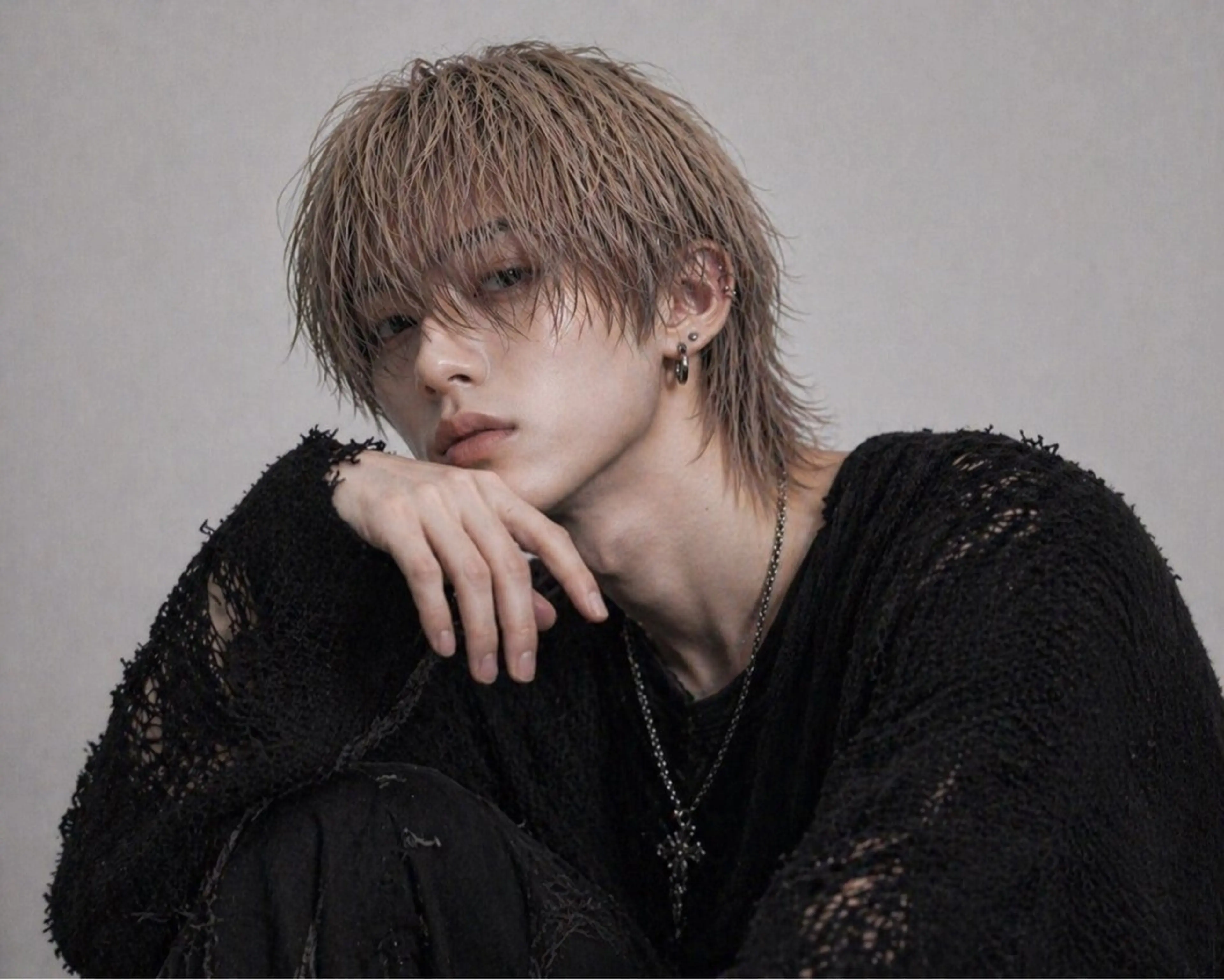 👑メンズ限定👑【イメチェンするならこれ】似合わせカット+透明感ブリーチonカラー🫧¥12000の写真