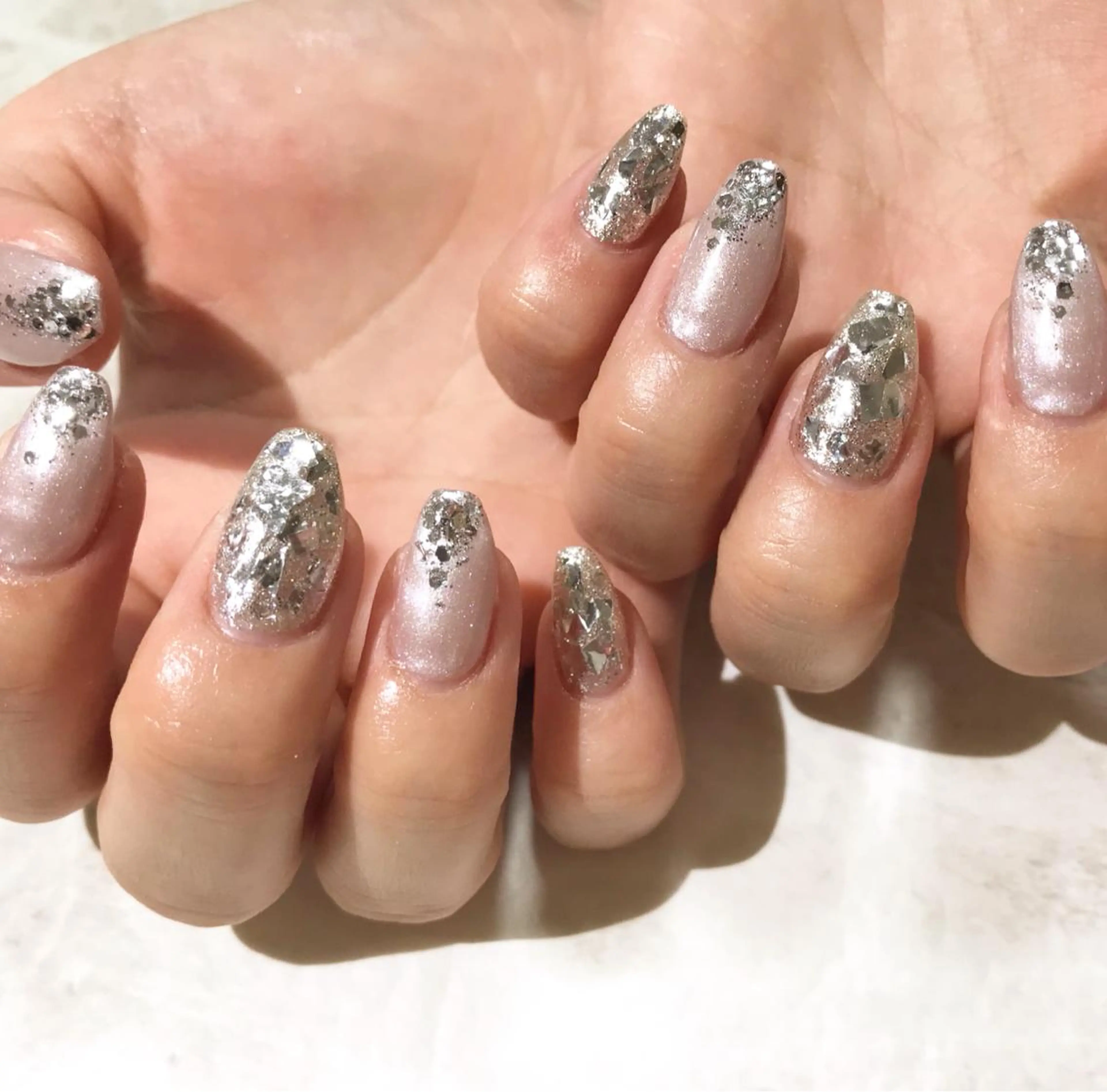 ネイル フットネイル キラキラネイル ニュアンスネイル シンプルネイル 春ネイル nail fufla ♡yamane♡のネイルデザイン