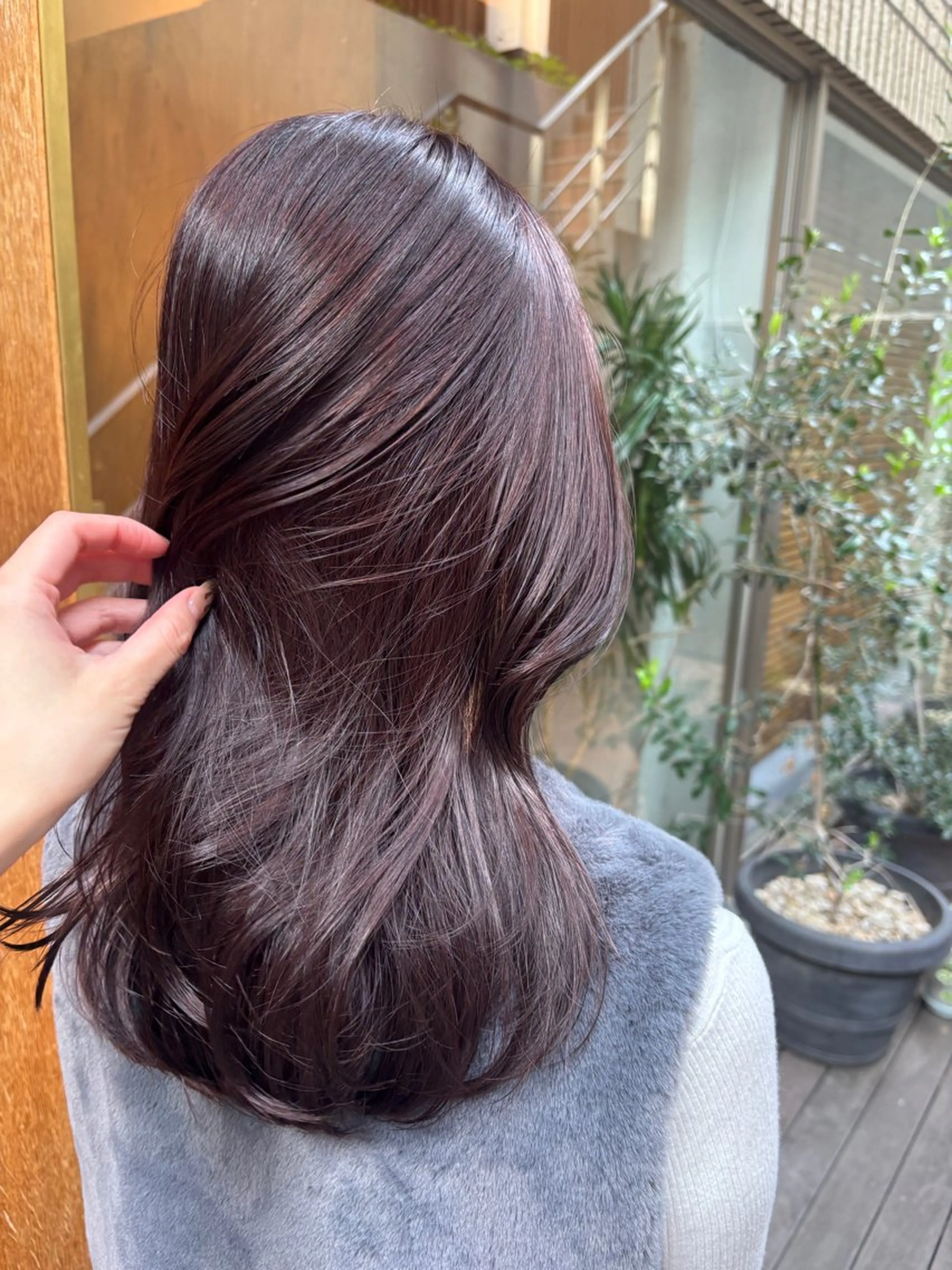 カラー ラベンダーカラー ピンクカラー ピンクラベンダー ヘアカラー 韓国風パーマ/ オリーブ🇰🇷あゆのヘアスタイル