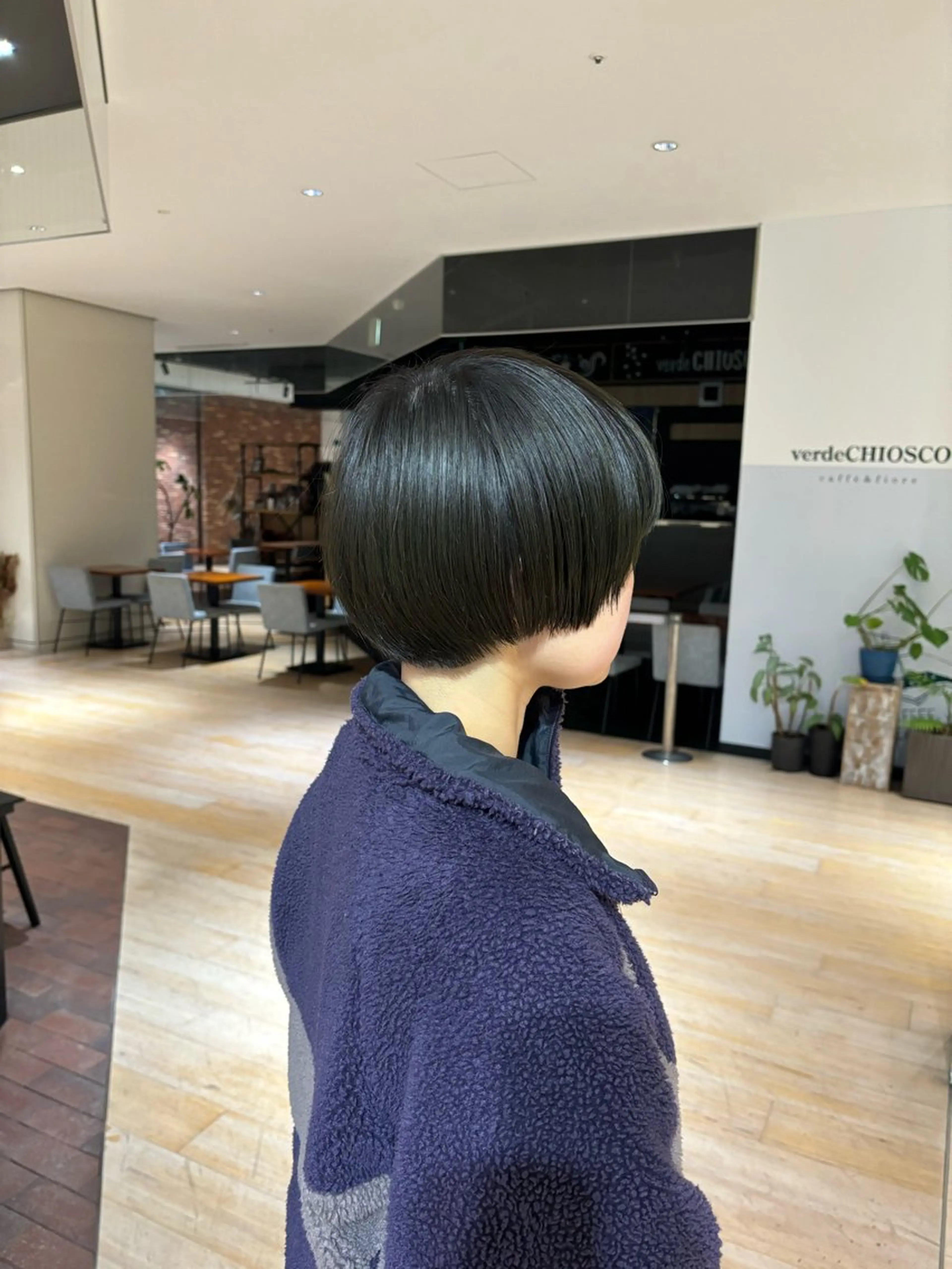 ショート カラー マッシュヘア カット ヘアカラー トリートメント マンツーマン 縮毛矯正/マユコのヘアスタイル