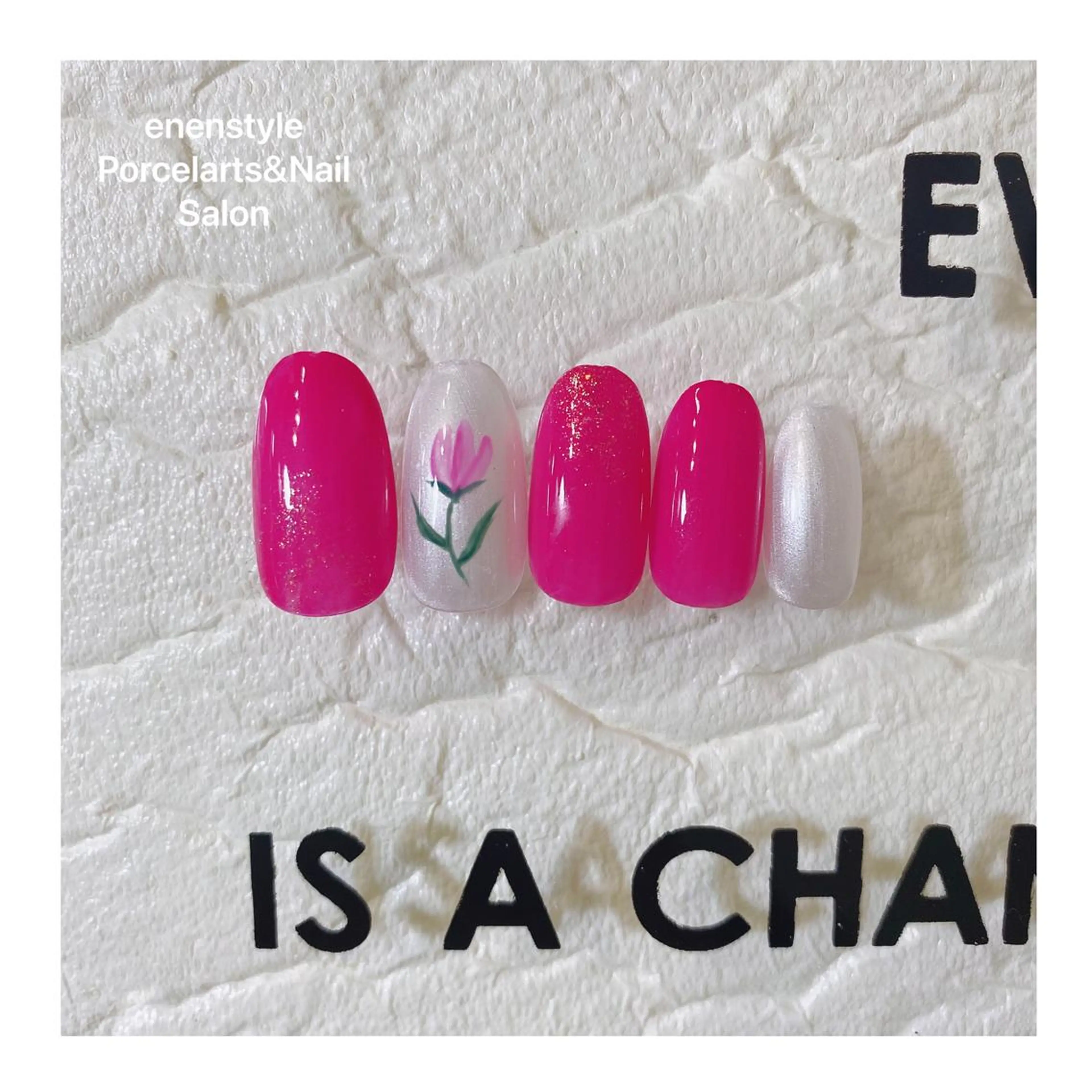 ミディアム ネイル ハンドネイル 👑enen style👑のネイルデザイン