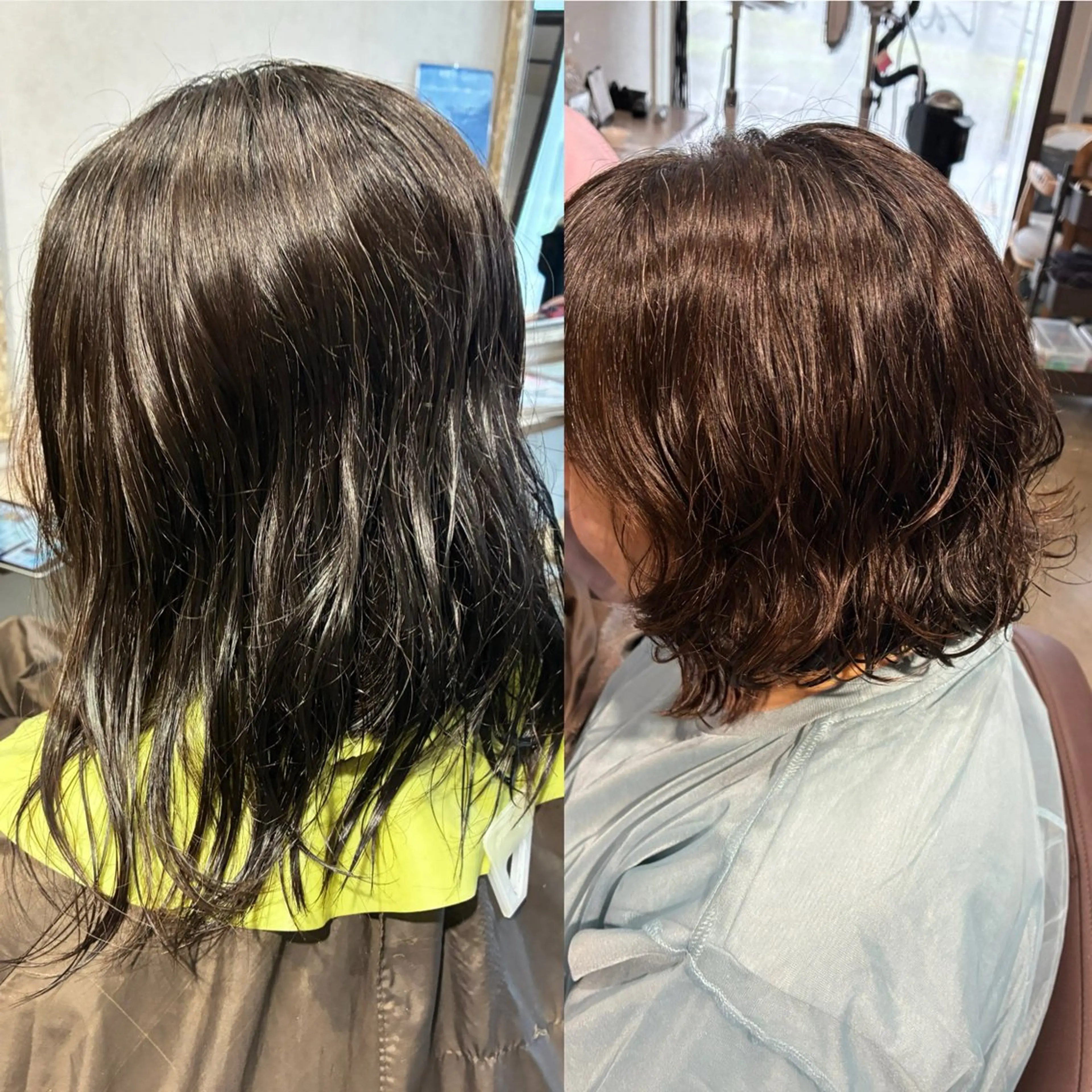 パーマ ボブ カット パーマ 宇田津 文那のヘアスタイル