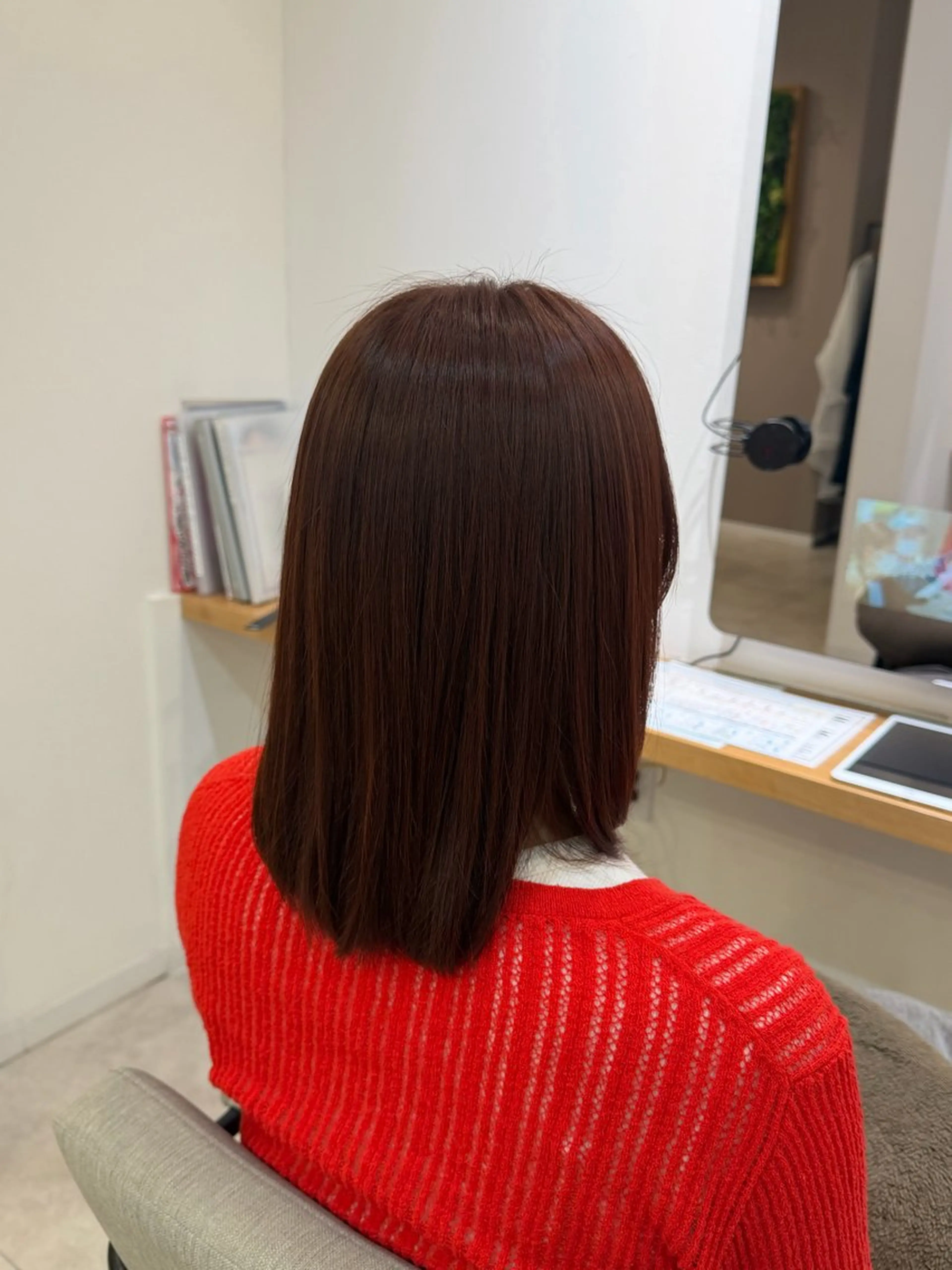 カラー ブラウンカラー ピンクカラー LiL  HAIR & SMILE新浜店所属・小林 千咲都のヘアスタイル