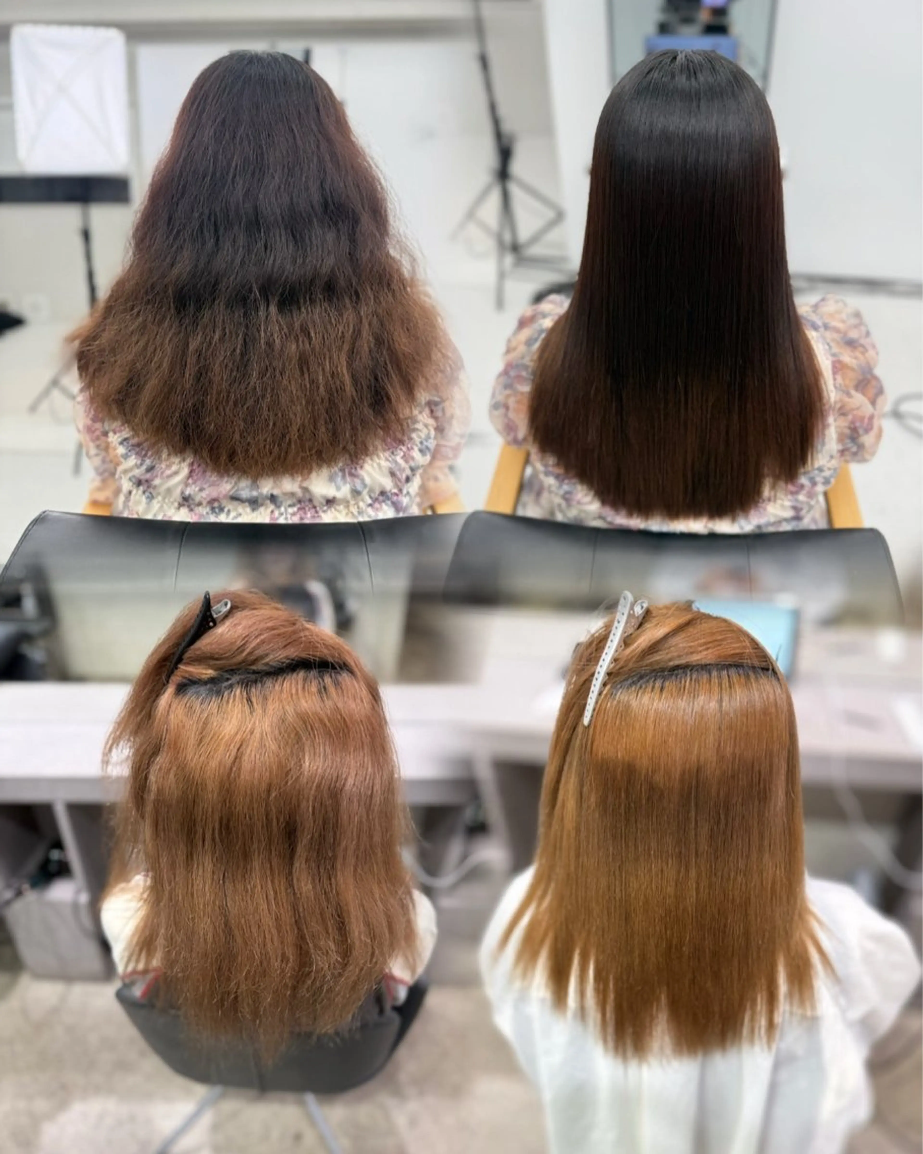 セミロング パーマ 縮毛矯正 縮毛矯正 特化生田のヘアスタイル