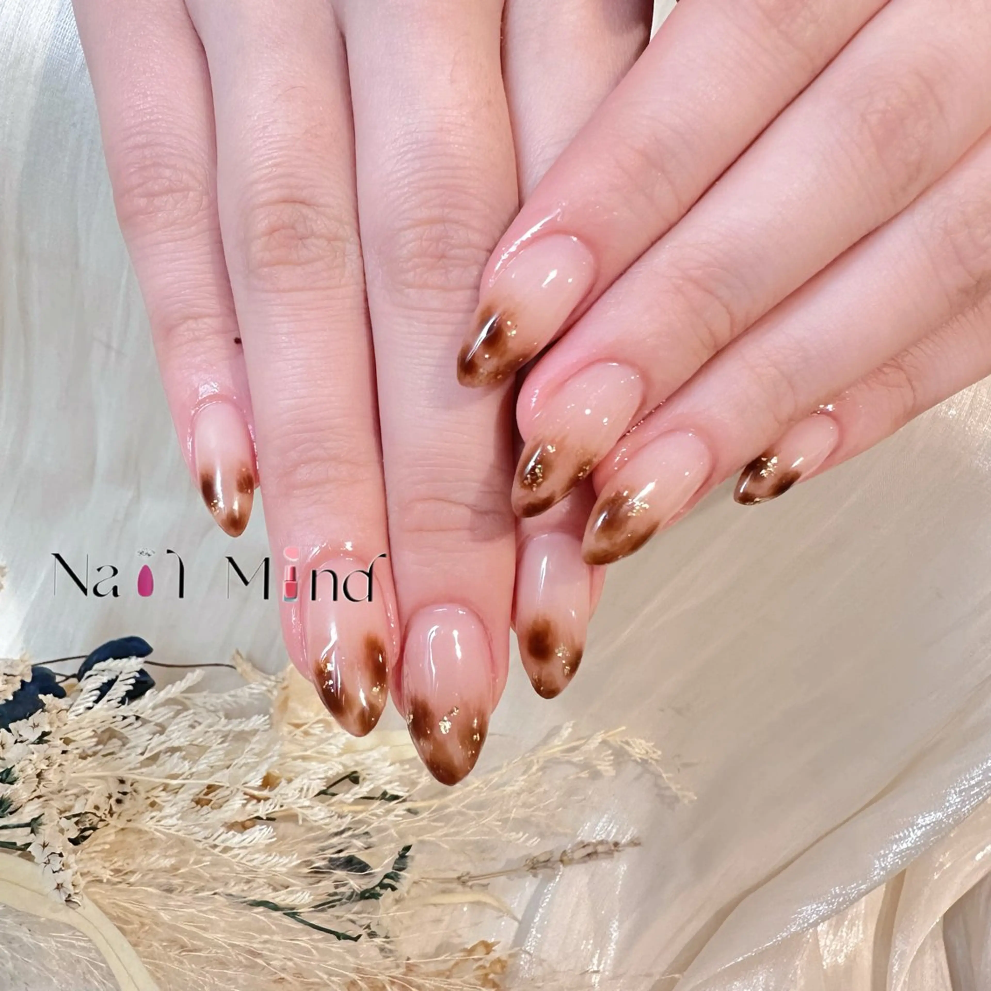 ネイル アニマル柄 グラデーション 大理石ネイル(マーブル) ニュアンスネイル ハンドネイル Nail Mind (NaONail）のネイルデザイン