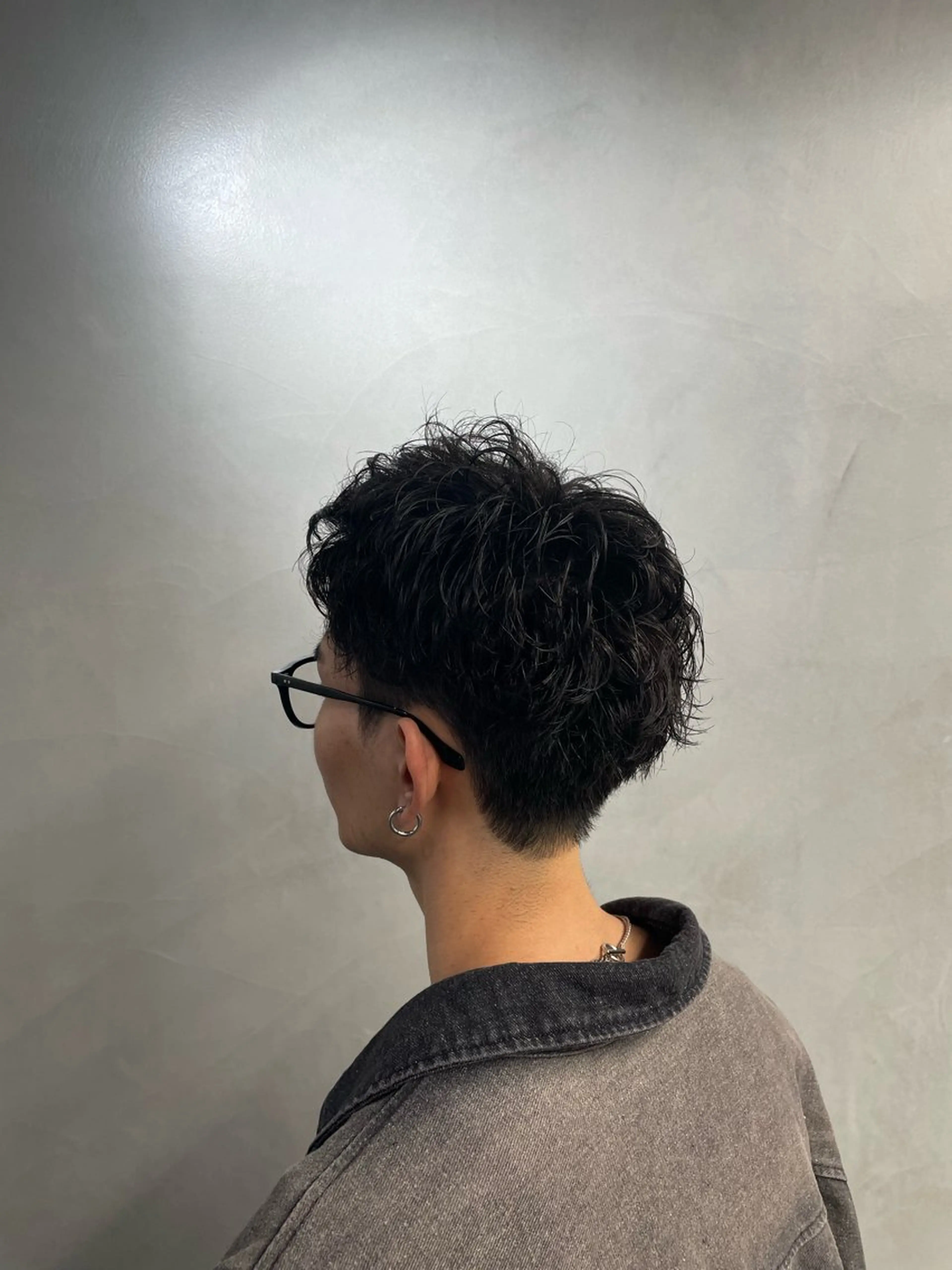 ショート パーマ ヘアアレンジ メンズ カット パーマ fifth 石川 凪のヘアスタイル