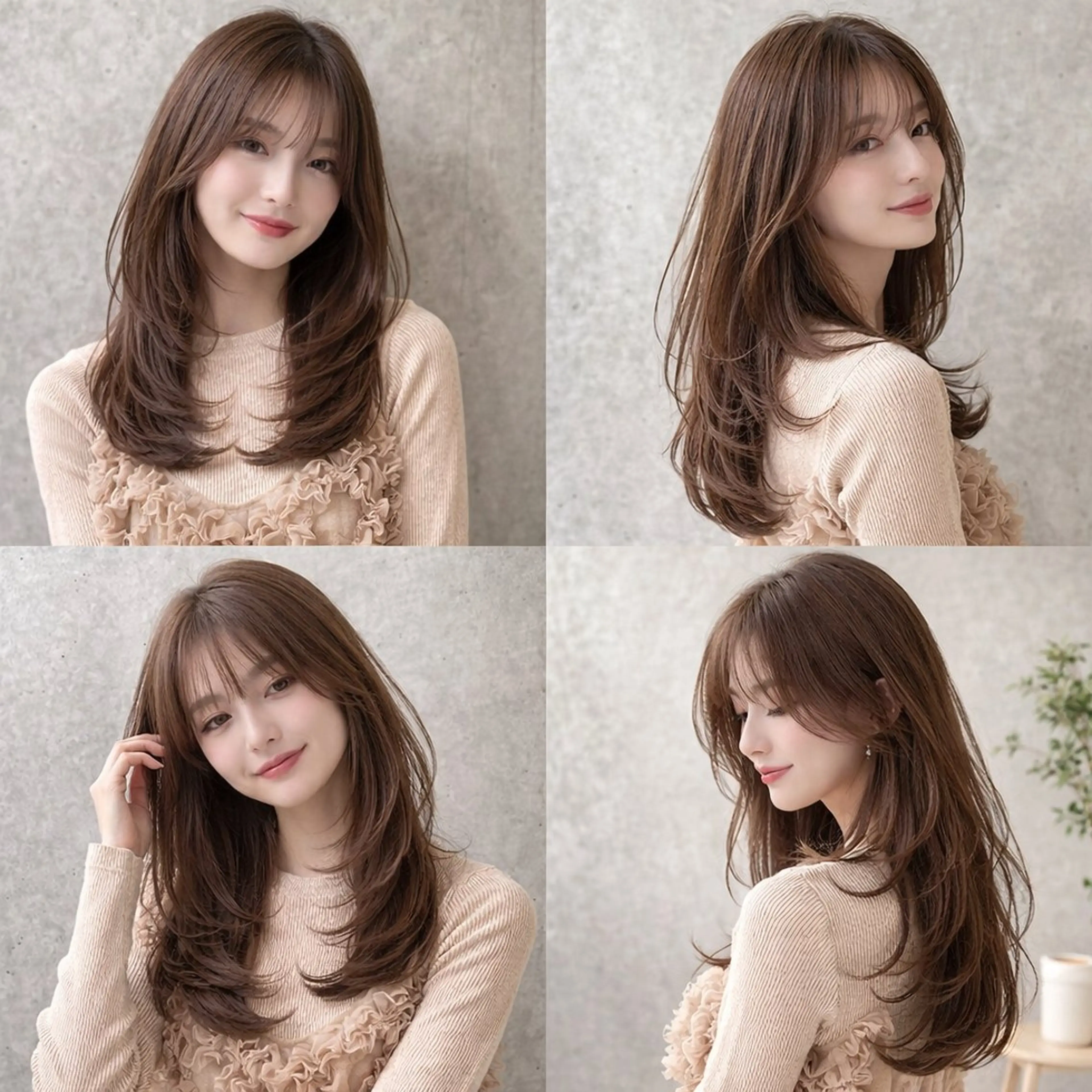 ロング カラー ハッシュカット 髪質改善 レイヤーカット トリートメント カット ヘアカラー トリートメント ♦️髪質改善縮毛矯正 美髪💍谷口克也♦️のヘアスタイル
