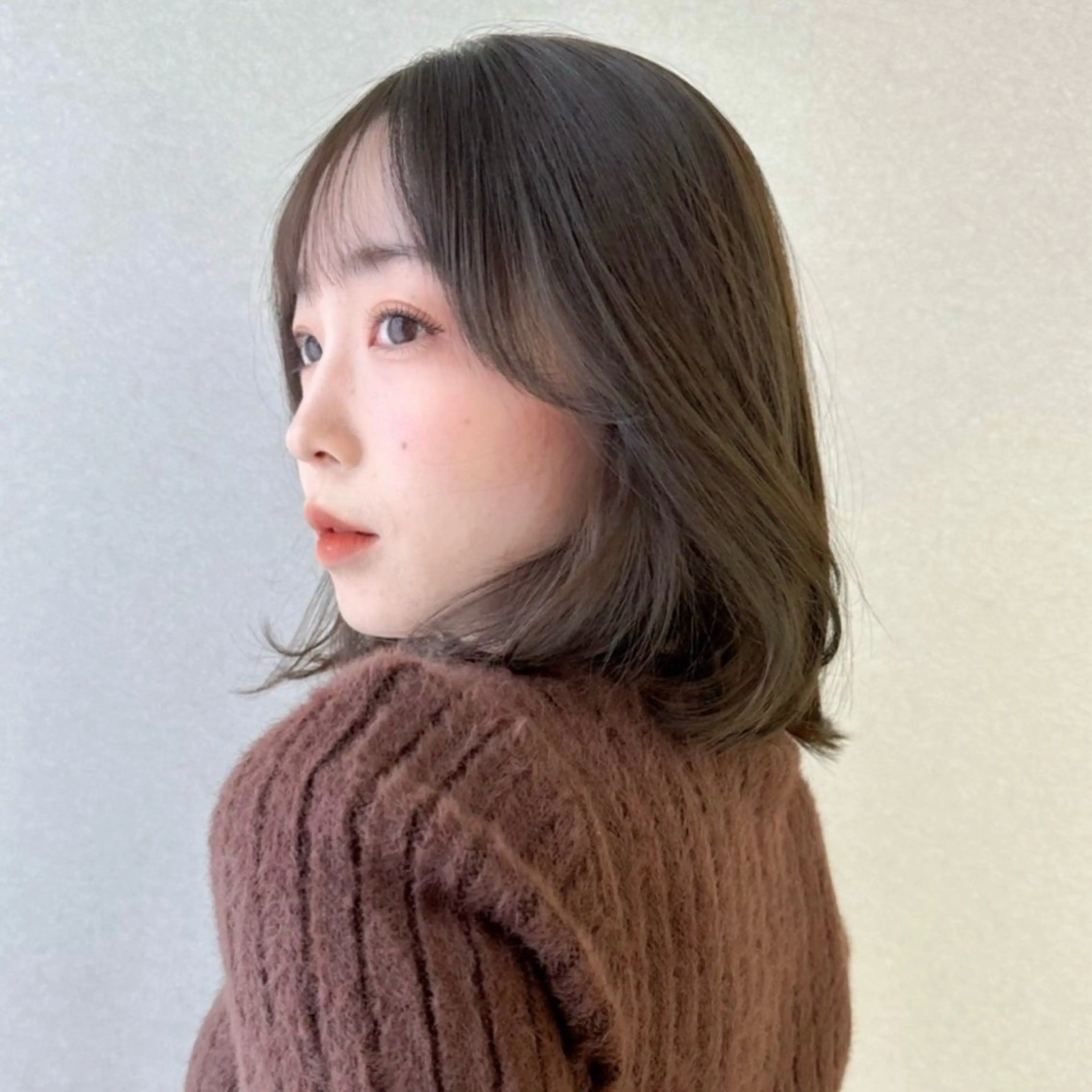 ミディアム カラー トリートメント 前髪/似合わせカット COA こも.のヘアスタイル