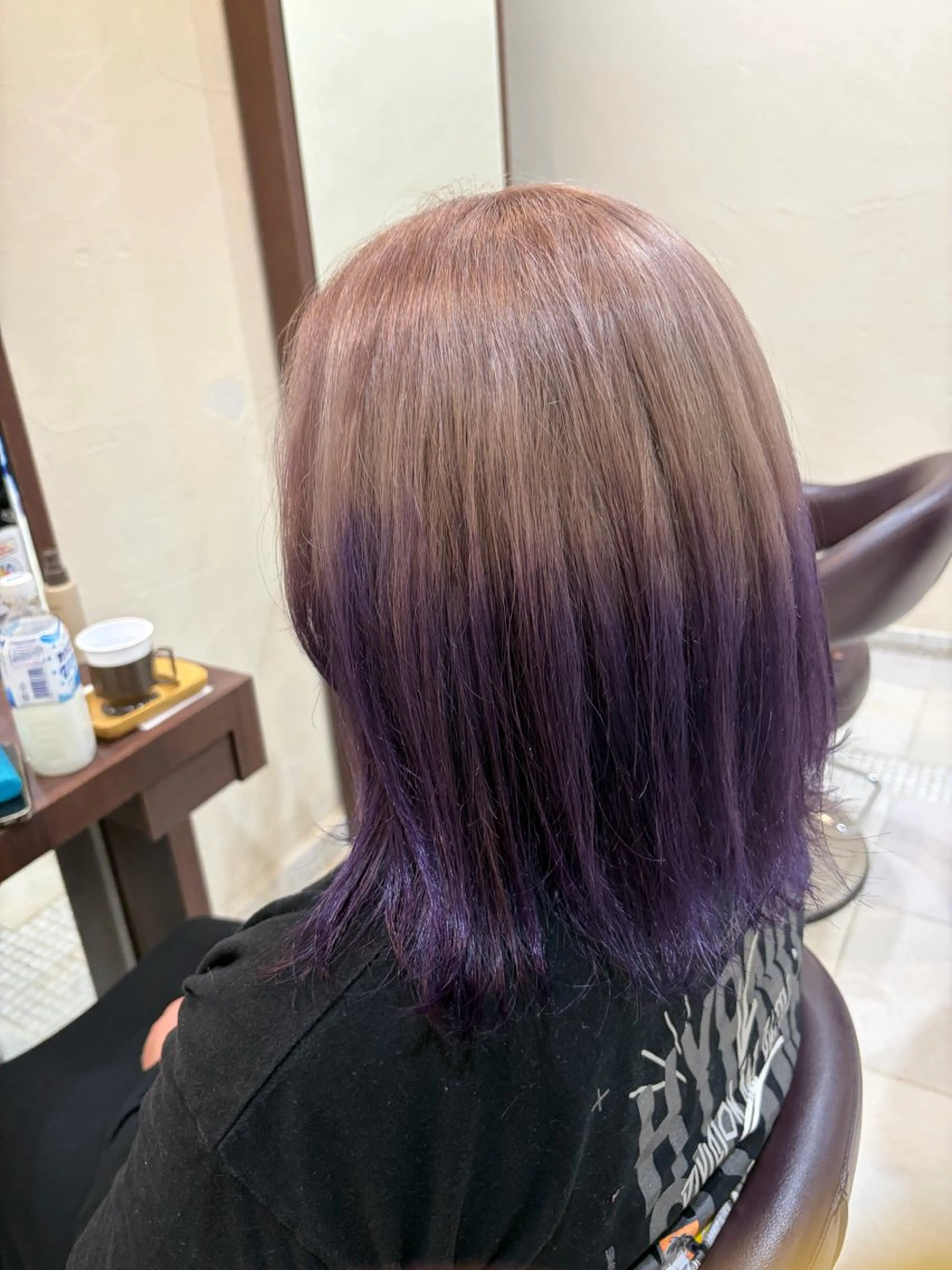 ミディアム ヘアカラー 【暖色ハイトーン】 HARUNA🌼のヘアスタイル