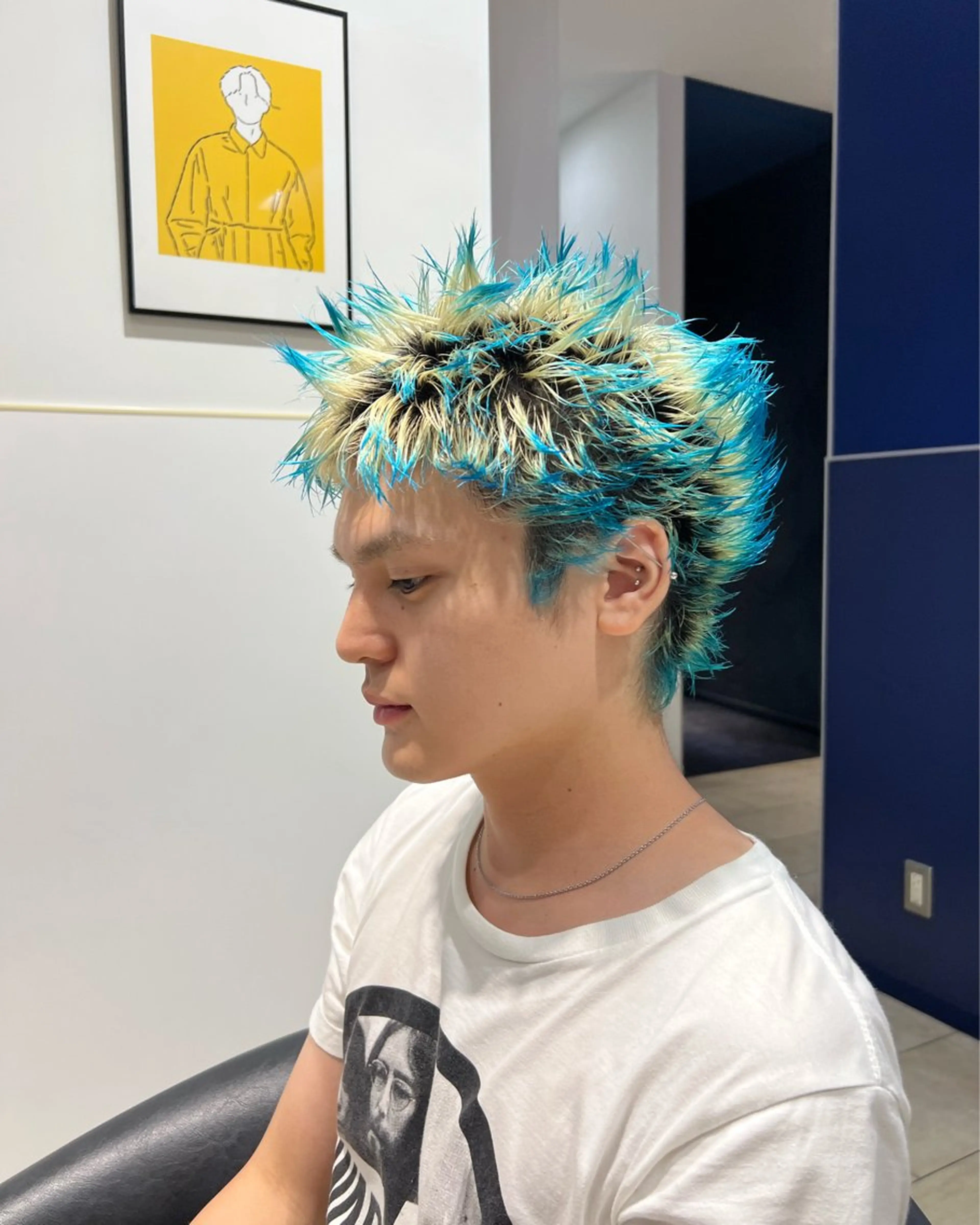 ショート カラー メンズ カット ヘアカラー 堀部 梨瑠のヘアスタイル