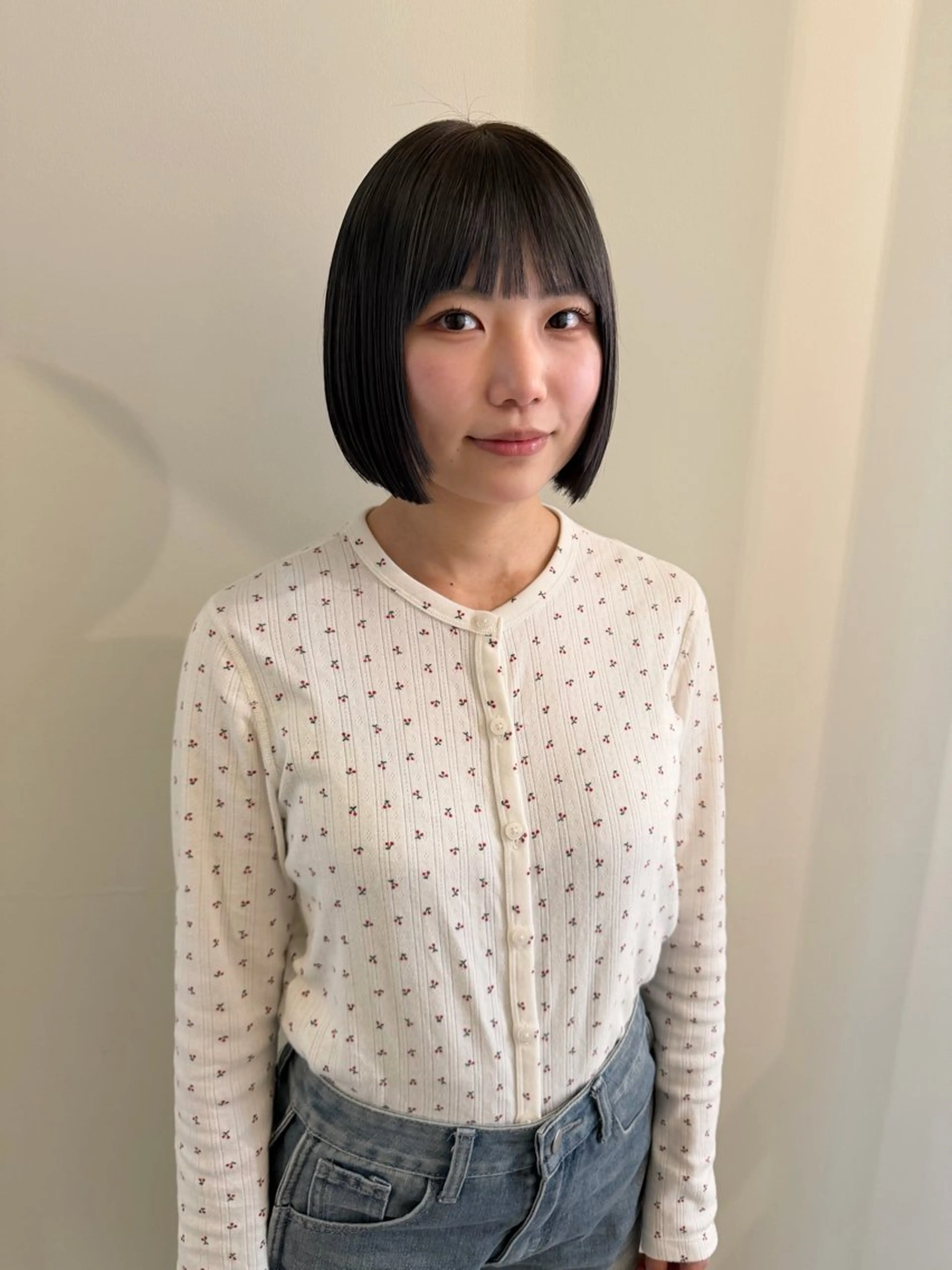 ショート カラー ボブ カット ヘアカラー トリートメント 渋谷 留菜のヘアスタイル