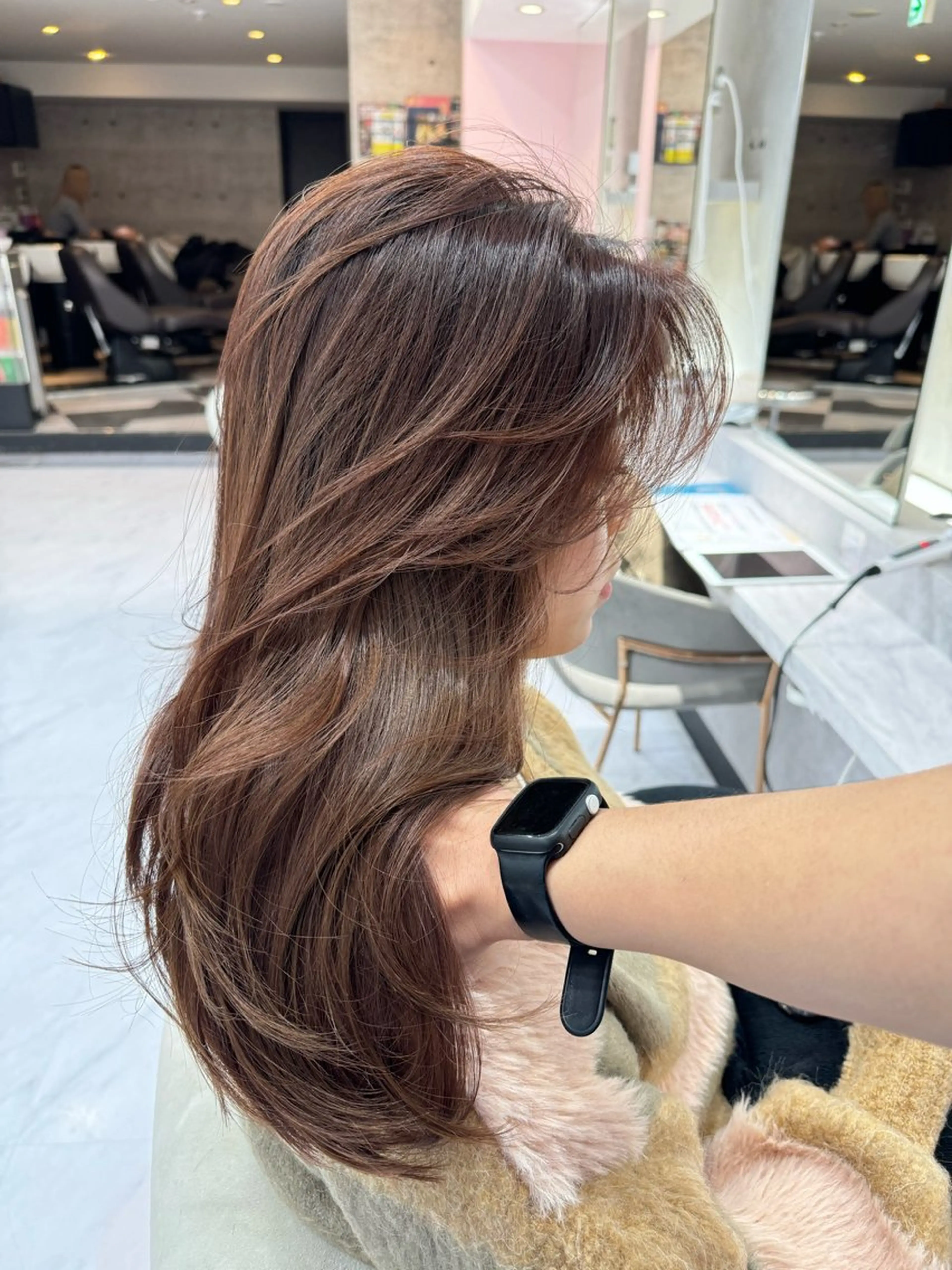 セミロング カット 韓国ヘア/レイヤー カット/✨髪質改善のヘアスタイル