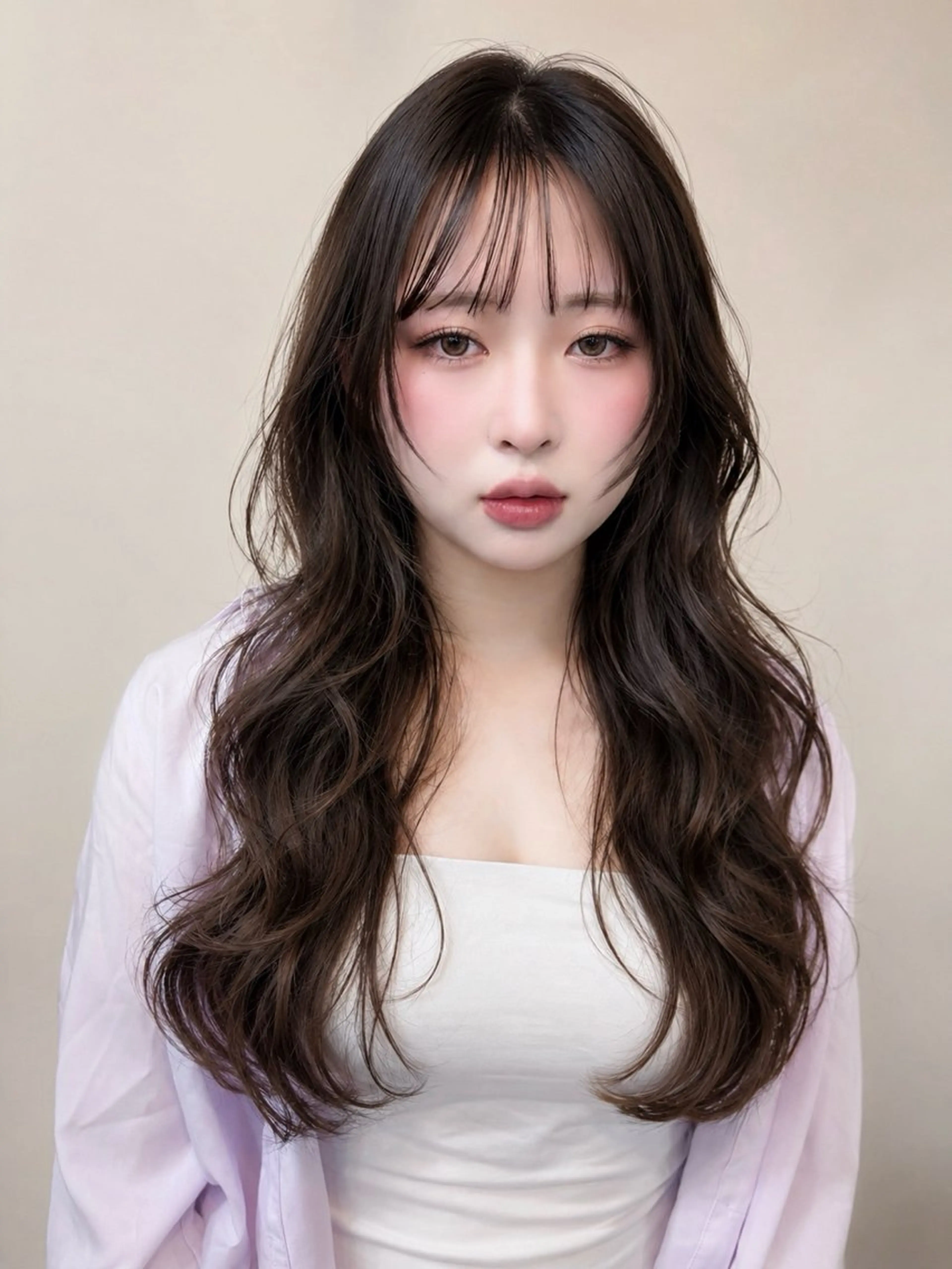 ロング カット パーマ 優李 ゆうり‪のヘアスタイル
