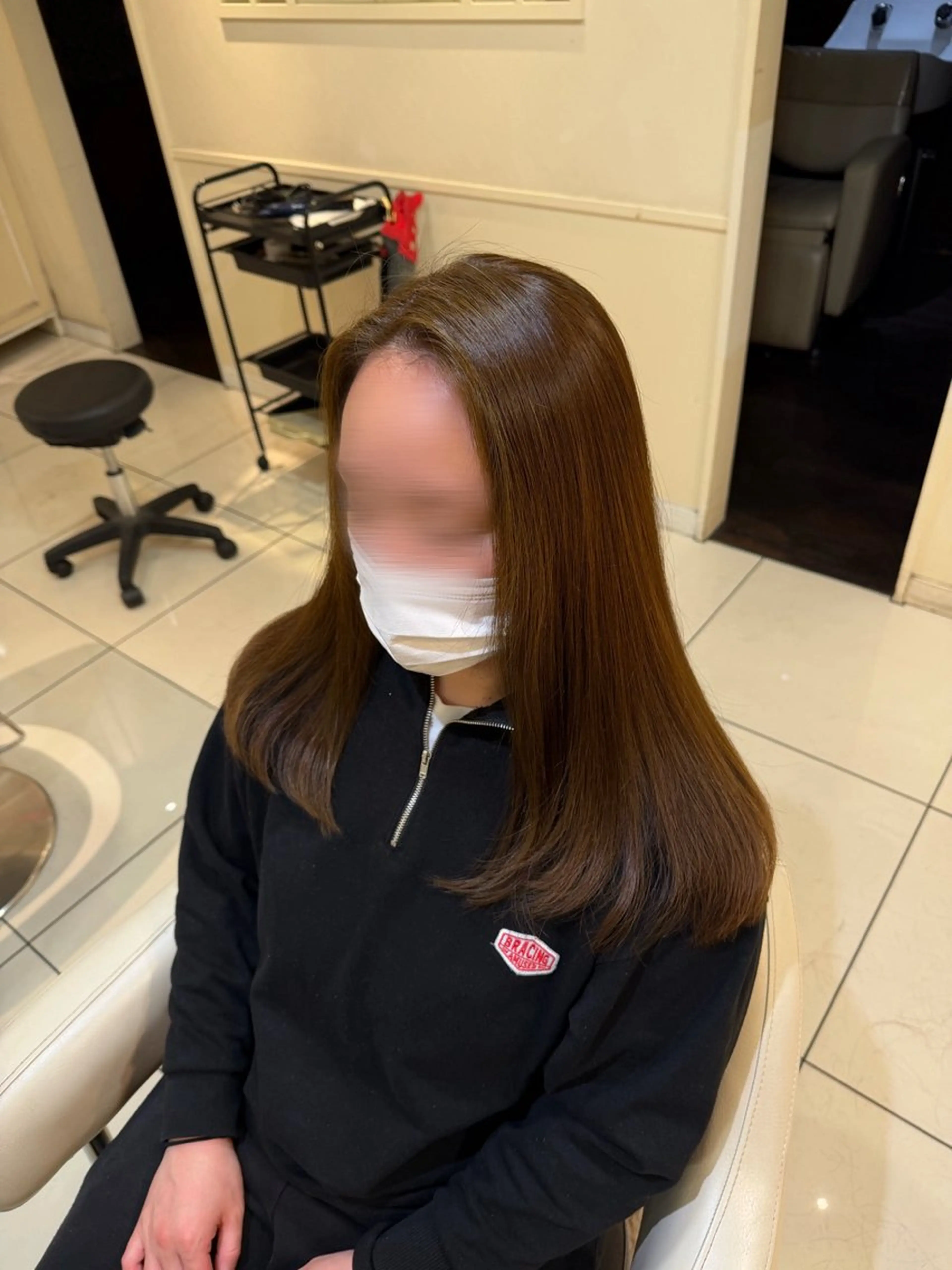 ロング カラー ツヤ重視 ワンカラー🫧Mioのヘアスタイル