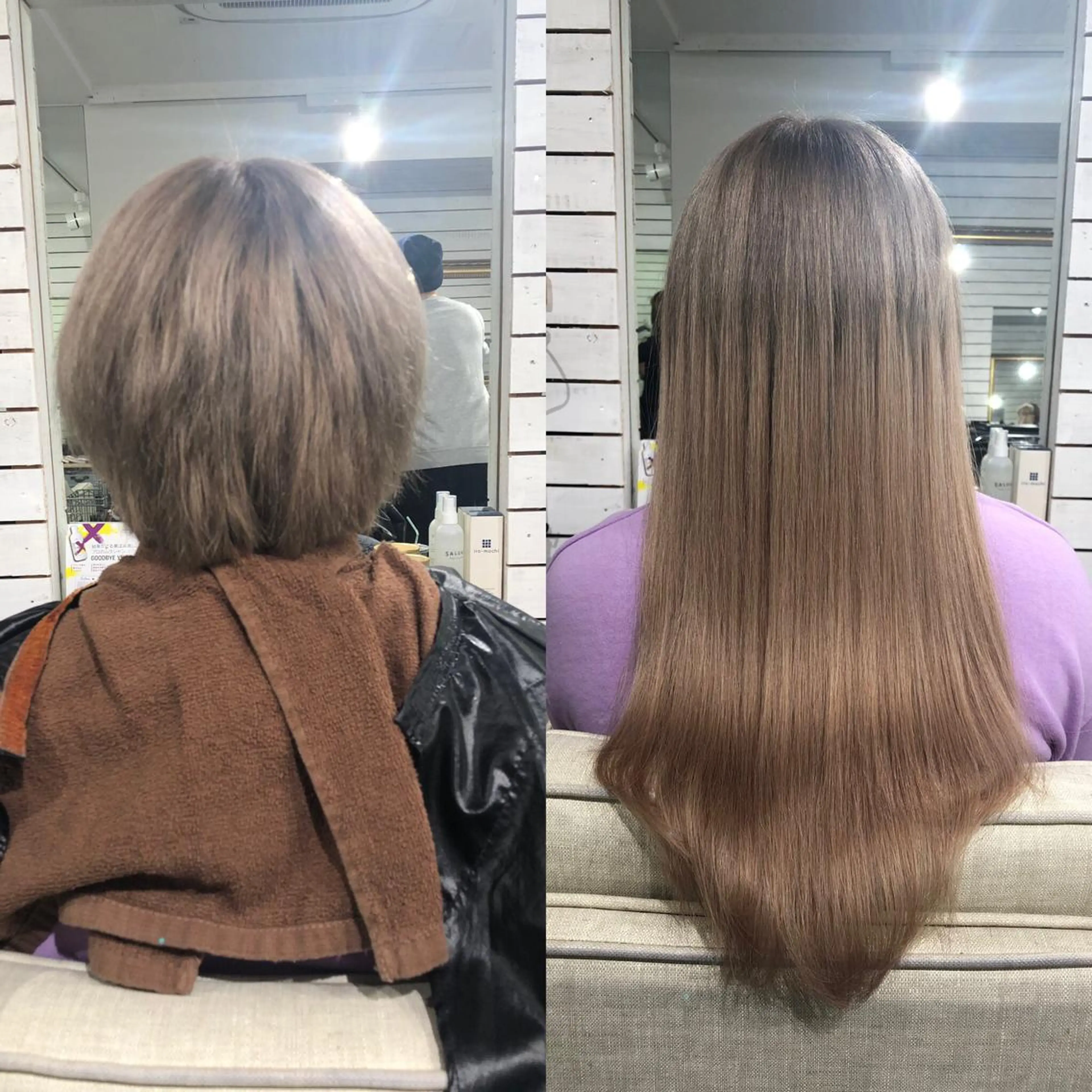 ロング カラー シールエクステ エクステ ヘアカラー エクステ 🧡艶髪ちゅるん髪 🫧🧡YUKI❄️のヘアスタイル