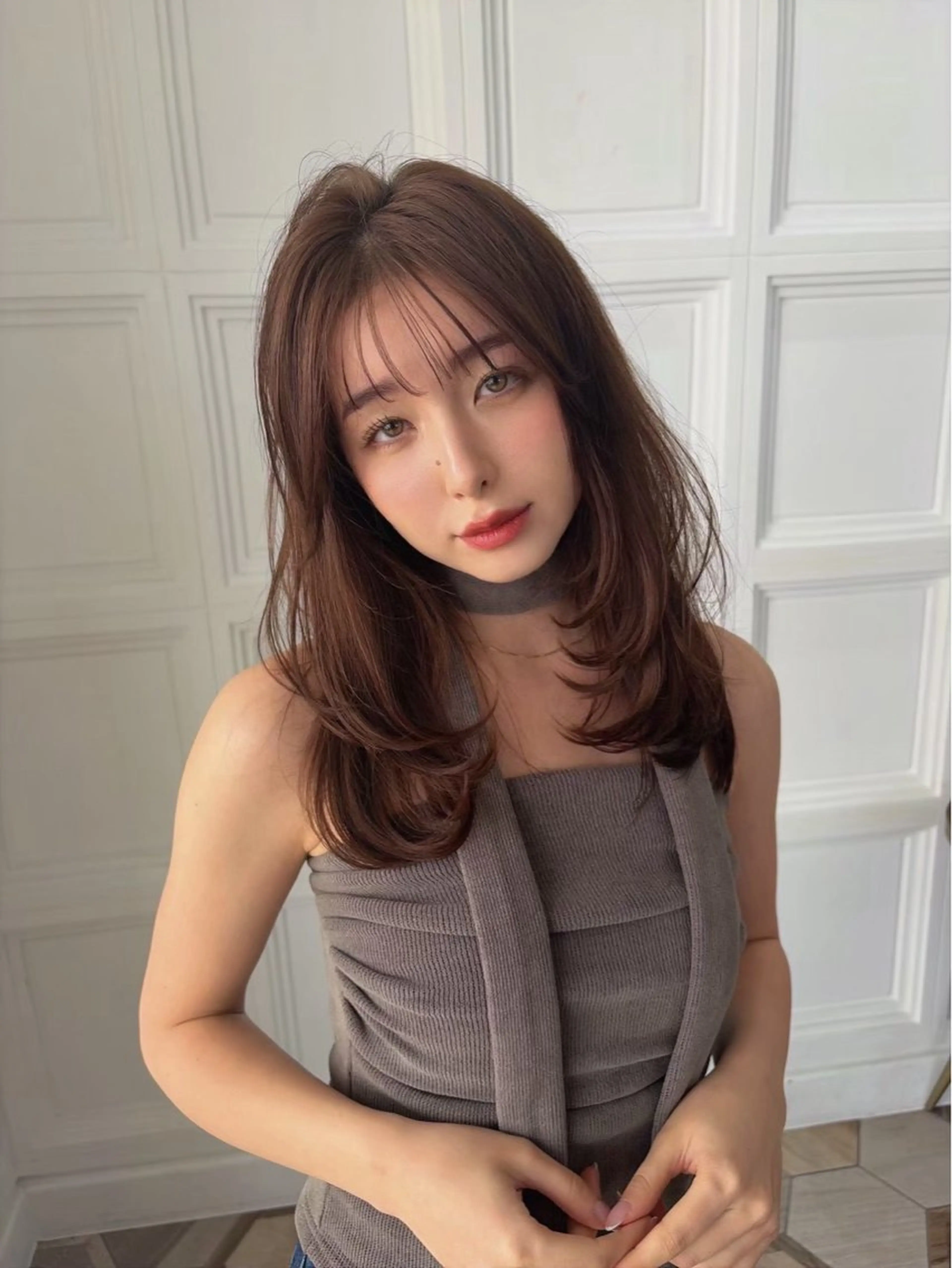 ミディアム ヘアカラー トリートメント _WHITE 天神店のヘアスタイル