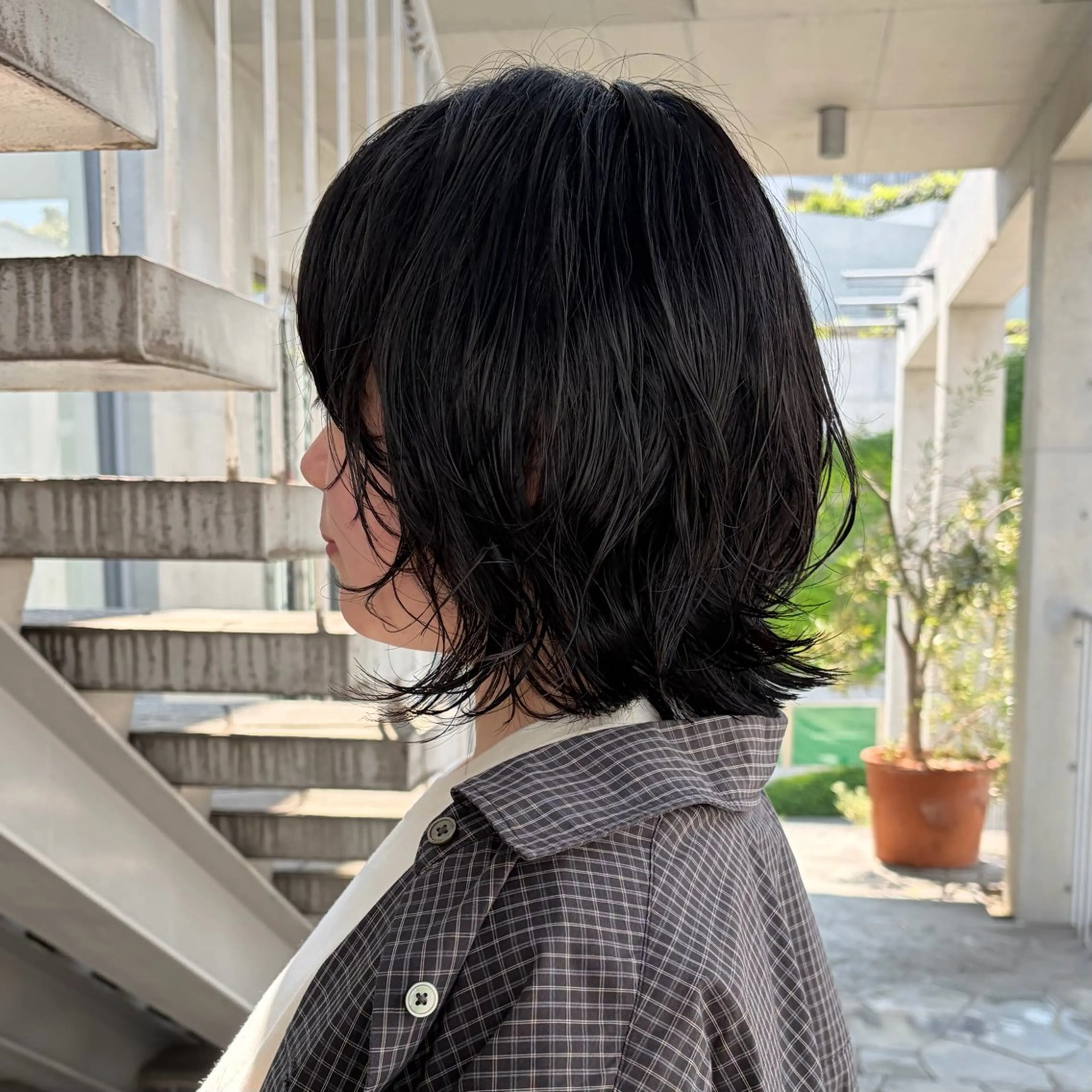 ショート パーマ レイヤーカット ニュアンスパーマ カット パーマ トリートメント レイヤーカット🪄 ヘアセット🪄シホのヘアスタイル