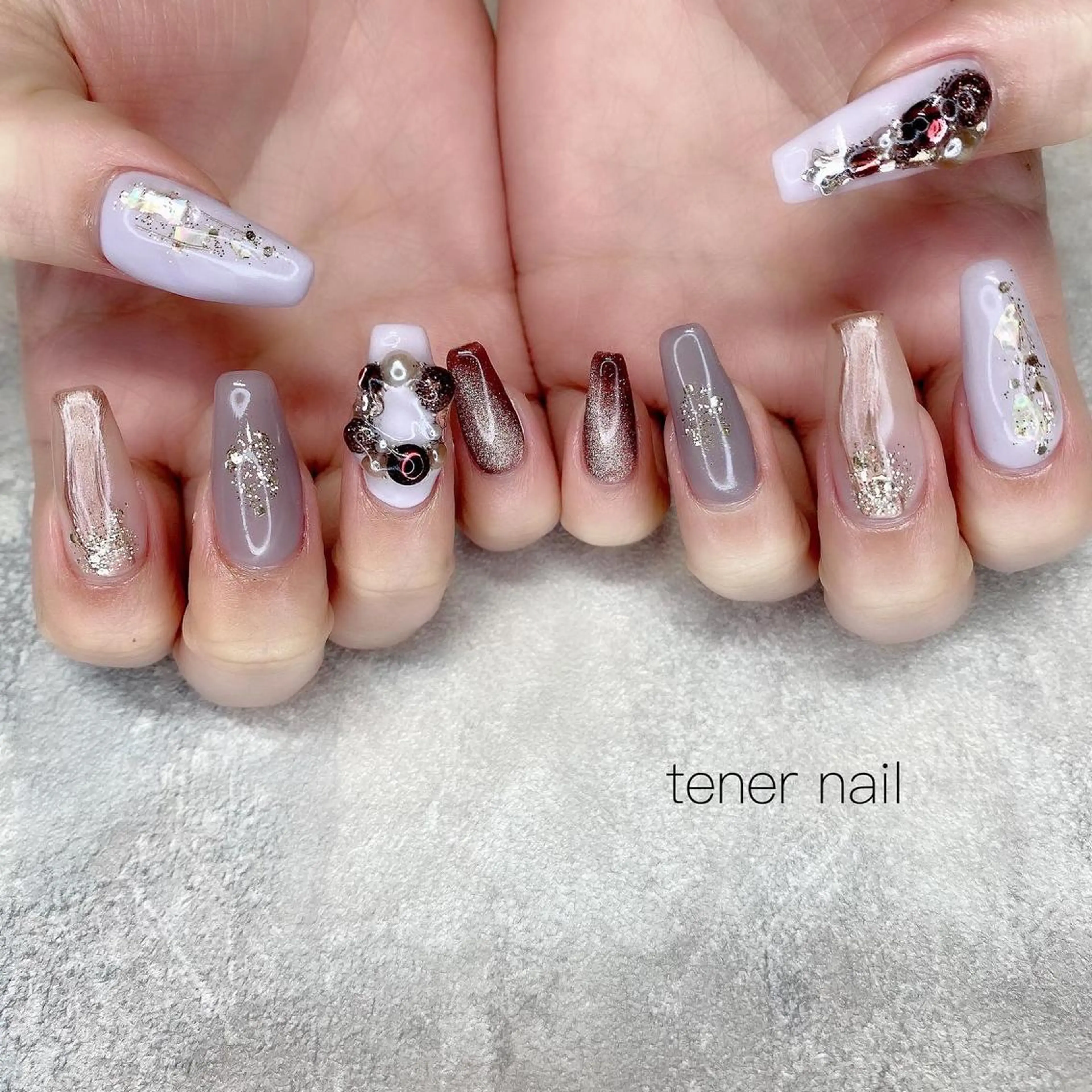 ネイル 冬ネイル クリスマス テネルネイル tener nailのネイルデザイン