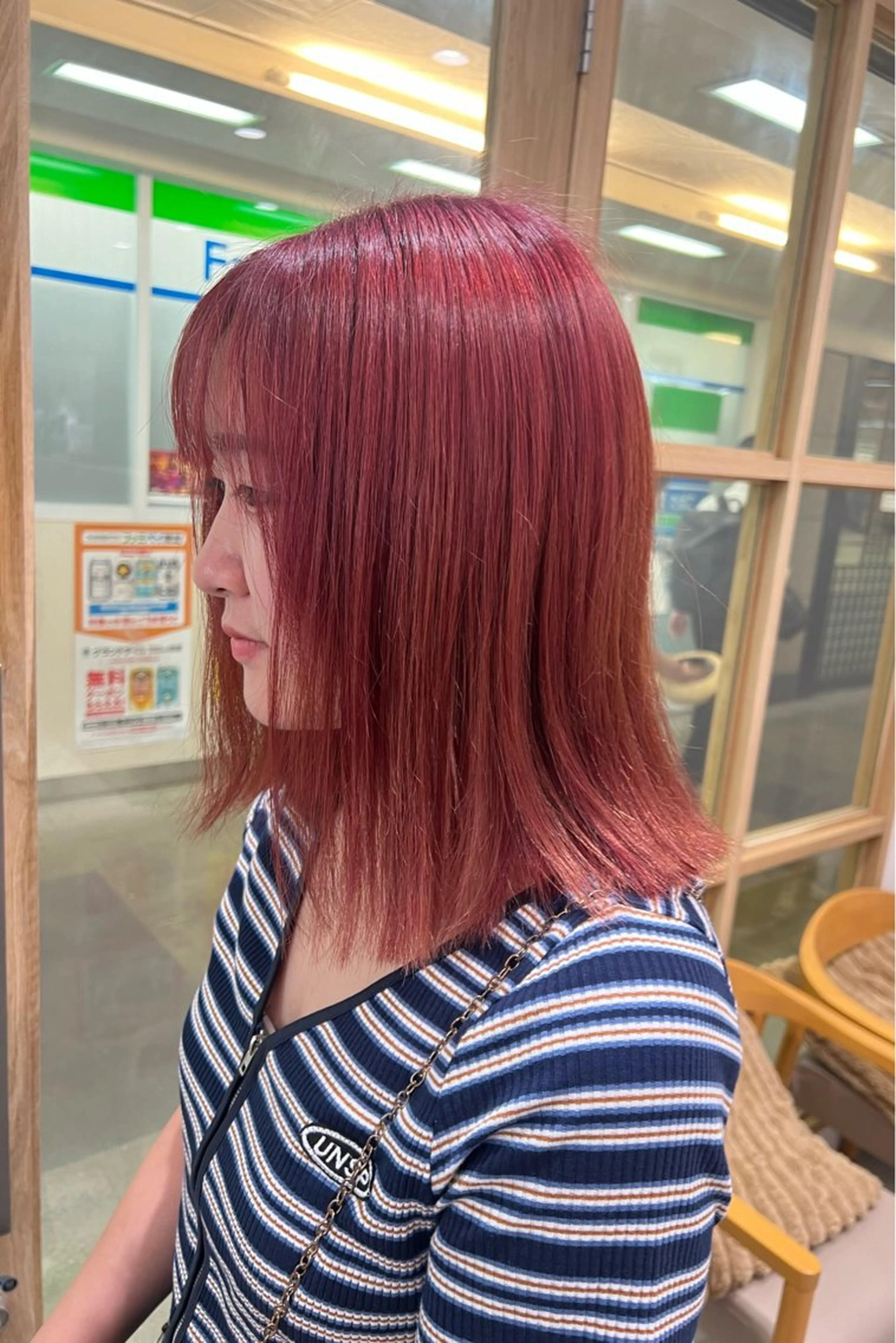 ミディアム ヘアカラー 松平 拓巳のヘアスタイル