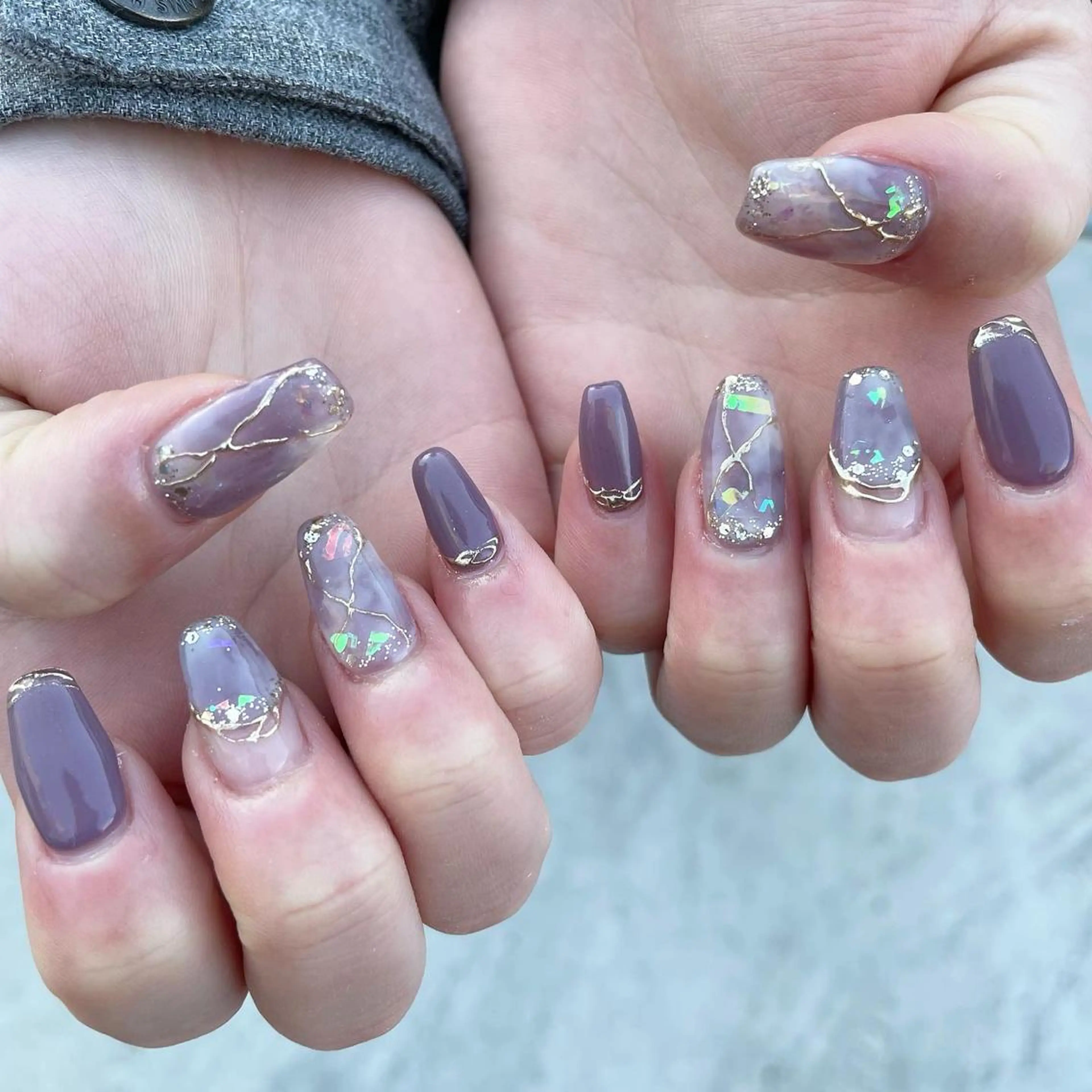 ネイル アートネイル ハンドネイル Sea  nail by emaのネイルデザイン