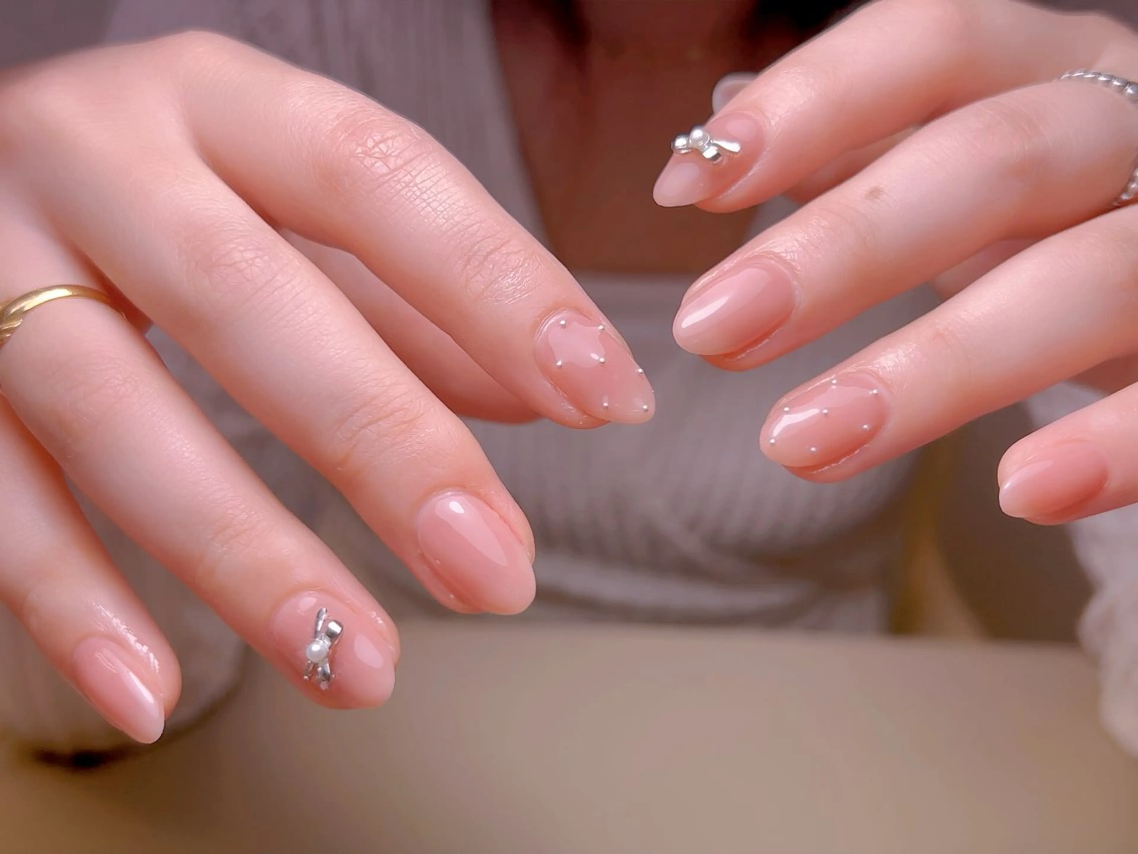 ネイル フレンチネイル ジェルネイル グラデーション 韓国ネイル マグネットネイル ハンドネイル 【長さ出し】 IRIS NAILのネイルデザイン