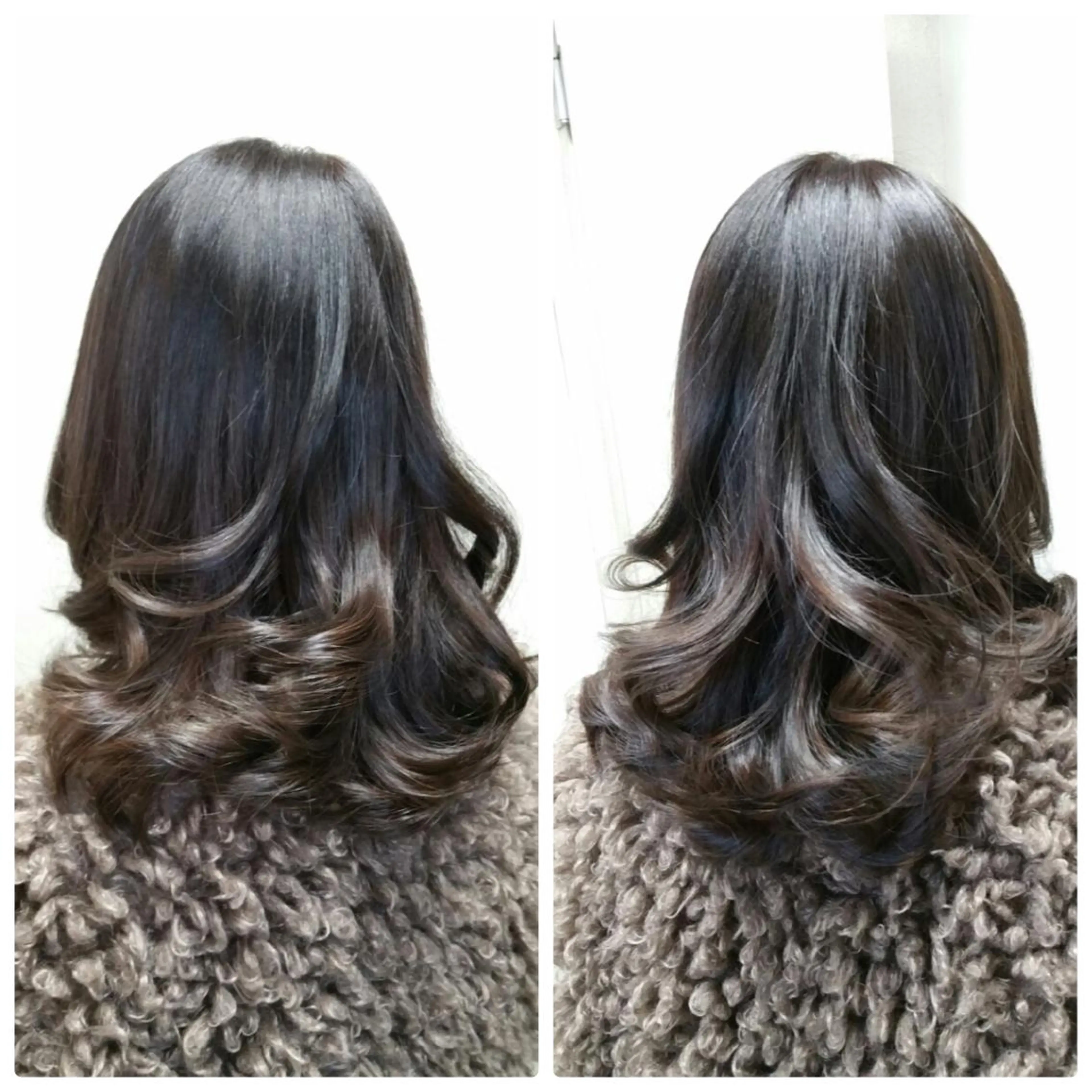 セミロング カラー グラデーションカラー 坂元 智信のヘアスタイル